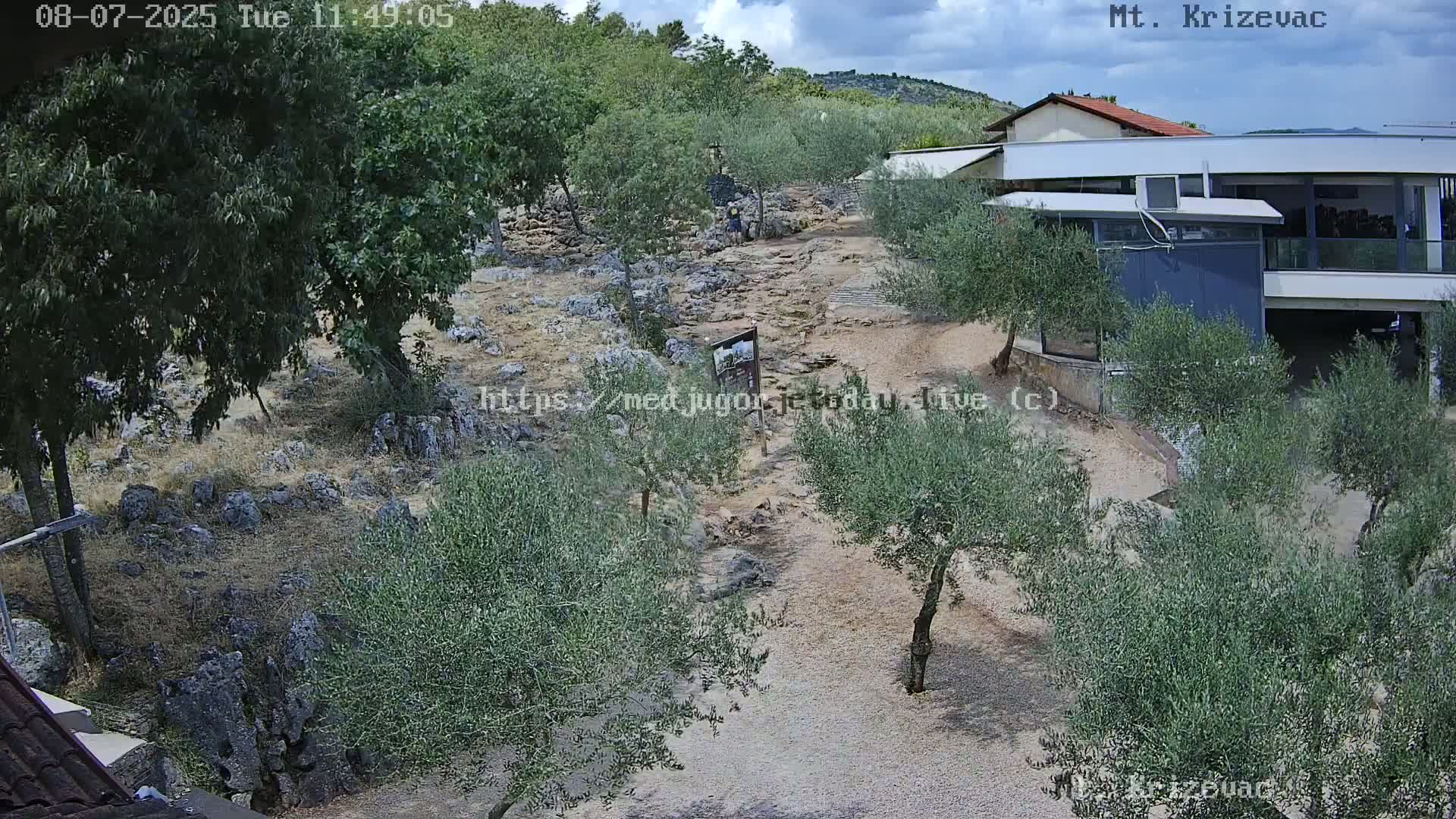 Medjugorje,  Mt. Krizevac Mount Walkway Live Cam - Bijakovici, Citluk, Herzegovina-Neretva, Federation of Bosnia and Herzegovina, Bosnia and Herzegovina