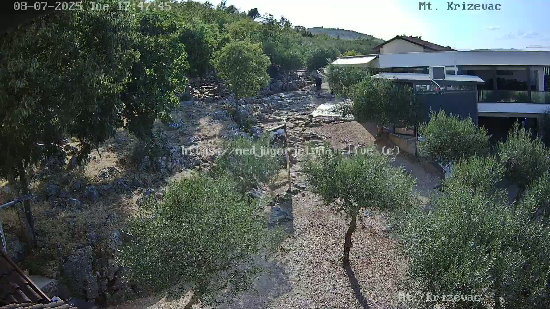 Medjugorje,  Mt. Krizevac Mount Walkway Live Cam - Bijakovici, Citluk, Herzegovina-Neretva, Federation of Bosnia and Herzegovina, Bosnia and Herzegovina