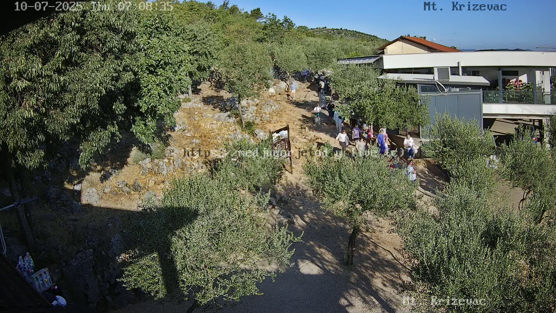 Medjugorje,  Mt. Krizevac Mount Walkway Live Cam - Bijakovici, Citluk, Herzegovina-Neretva, Federation of Bosnia and Herzegovina, Bosnia and Herzegovina