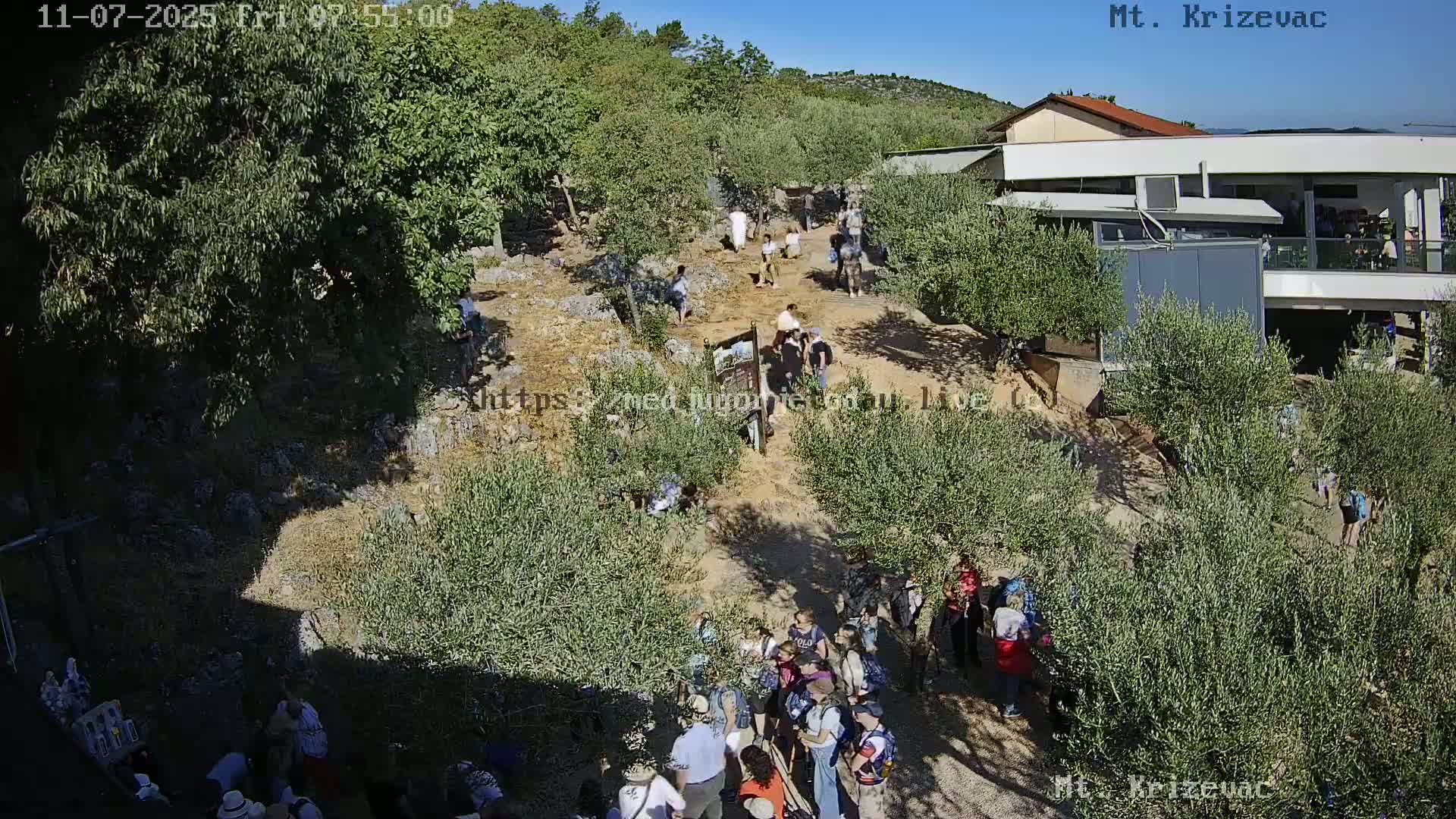 Medjugorje,  Mt. Krizevac Mount Walkway Live Cam - Bijakovici, Citluk, Herzegovina-Neretva, Federation of Bosnia and Herzegovina, Bosnia and Herzegovina