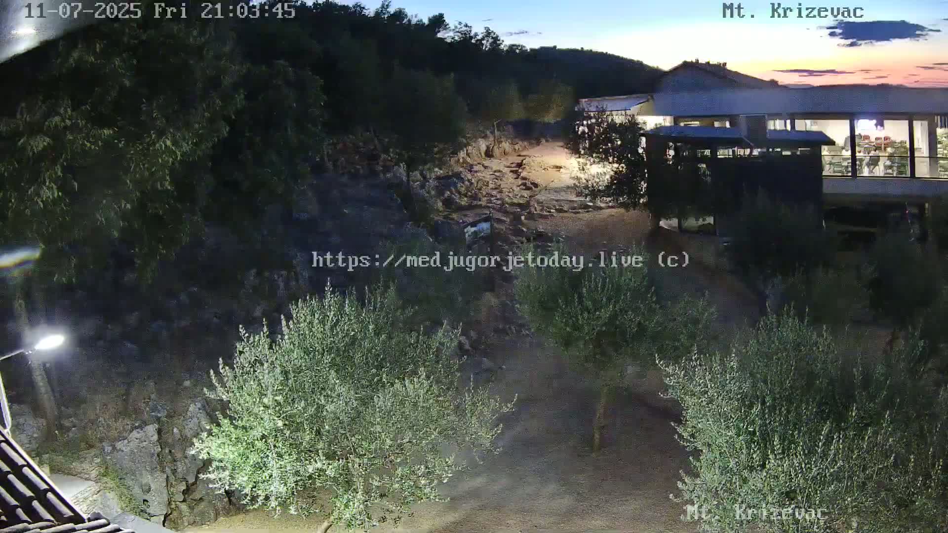 Medjugorje,  Mt. Krizevac Mount Walkway Live Cam - Bijakovici, Citluk, Herzegovina-Neretva, Federation of Bosnia and Herzegovina, Bosnia and Herzegovina
