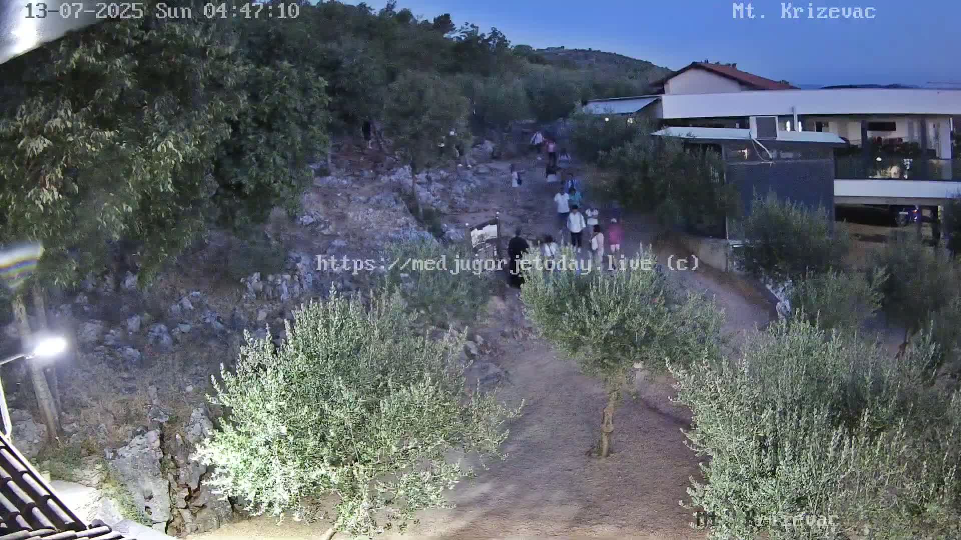 Medjugorje,  Mt. Krizevac Mount Walkway Live Cam - Bijakovici, Citluk, Herzegovina-Neretva, Federation of Bosnia and Herzegovina, Bosnia and Herzegovina