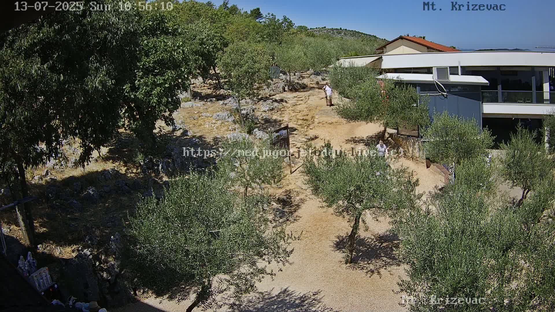 Medjugorje,  Mt. Krizevac Mount Walkway Live Cam - Bijakovici, Citluk, Herzegovina-Neretva, Federation of Bosnia and Herzegovina, Bosnia and Herzegovina