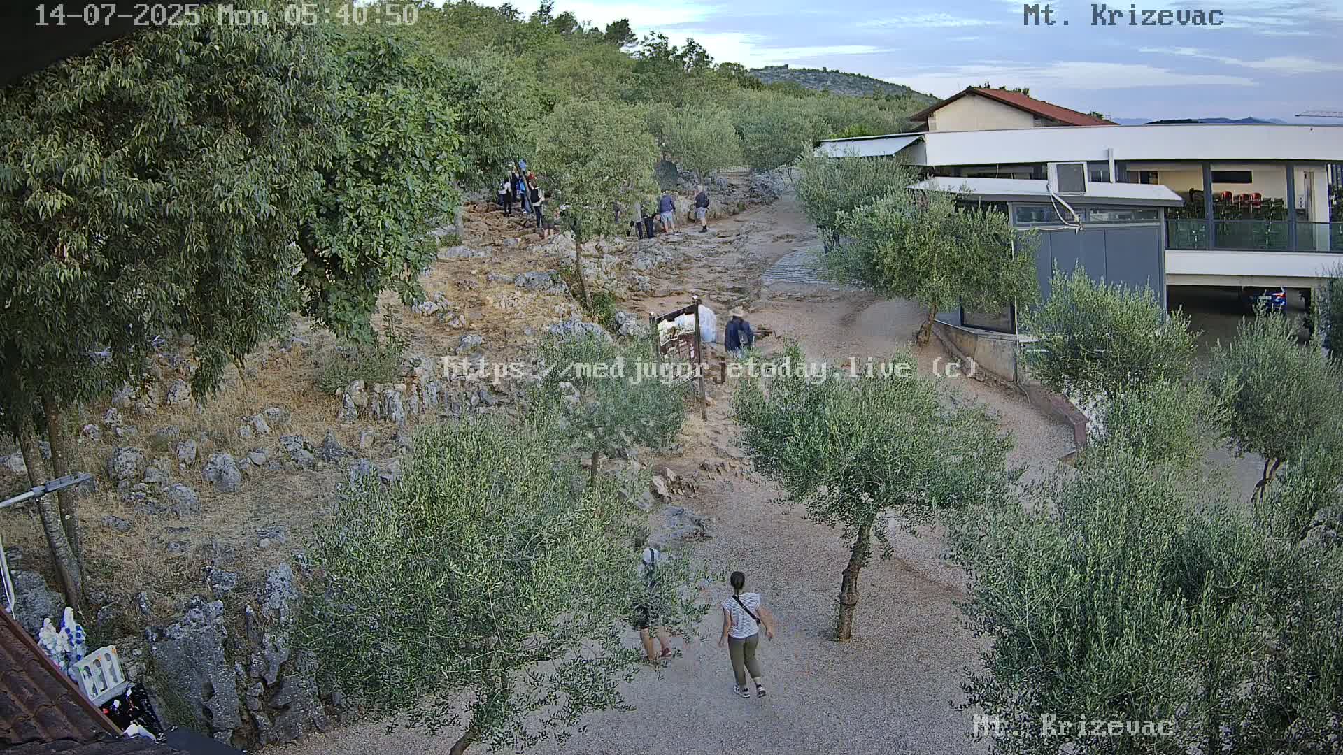 Medjugorje,  Mt. Krizevac Mount Walkway Live Cam - Bijakovici, Citluk, Herzegovina-Neretva, Federation of Bosnia and Herzegovina, Bosnia and Herzegovina