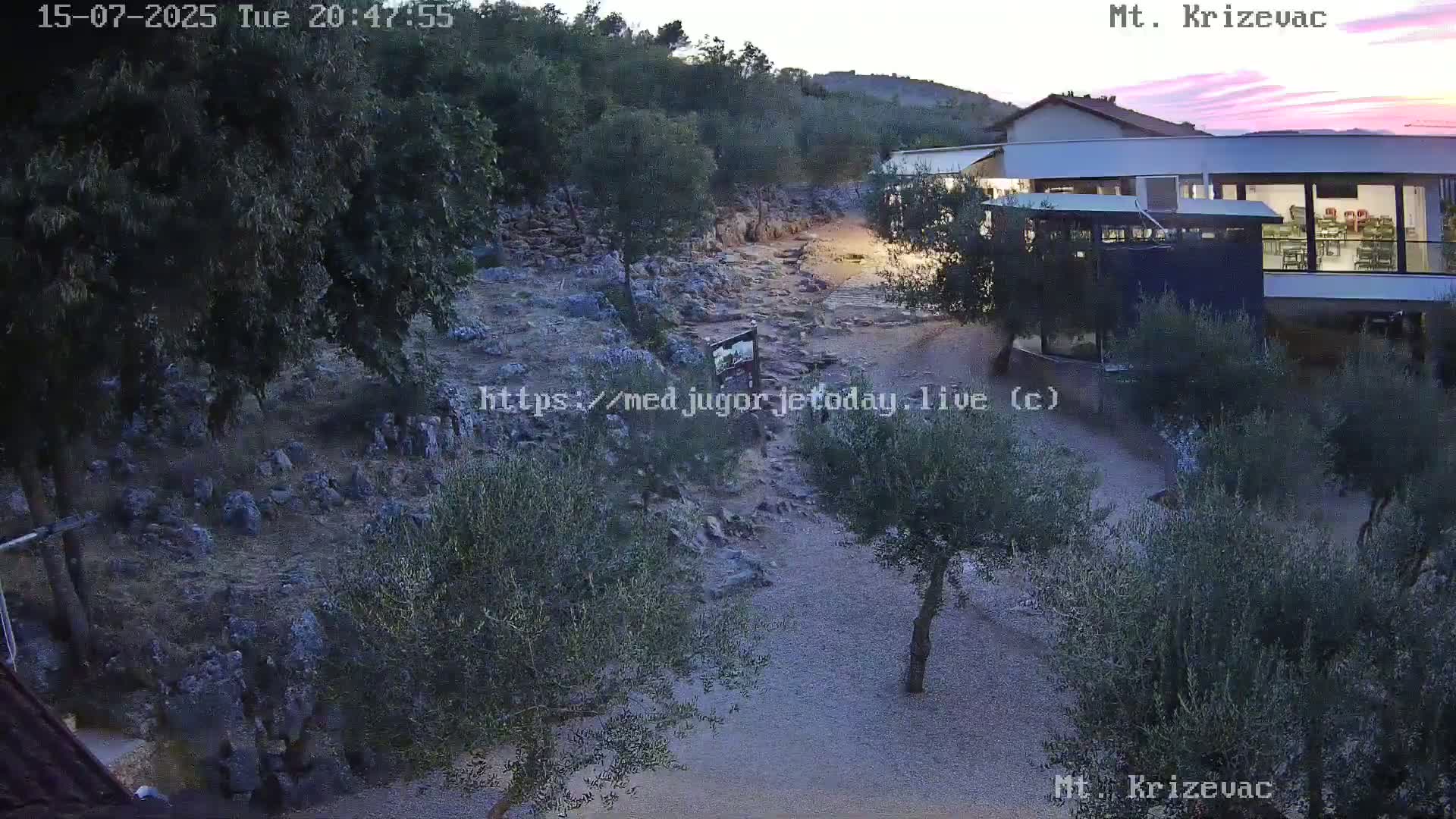 Medjugorje,  Mt. Krizevac Mount Walkway Live Cam - Bijakovici, Citluk, Herzegovina-Neretva, Federation of Bosnia and Herzegovina, Bosnia and Herzegovina