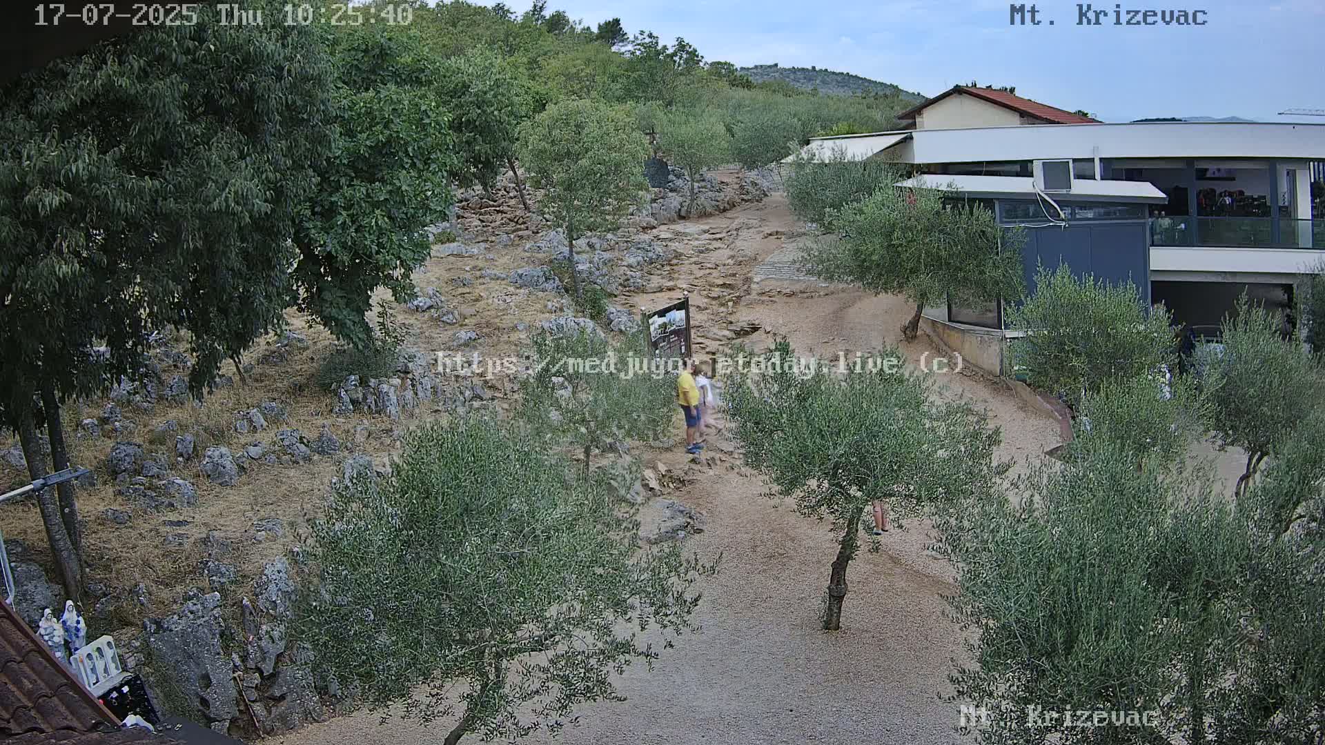 Medjugorje,  Mt. Krizevac Mount Walkway Live Cam - Bijakovici, Citluk, Herzegovina-Neretva, Federation of Bosnia and Herzegovina, Bosnia and Herzegovina