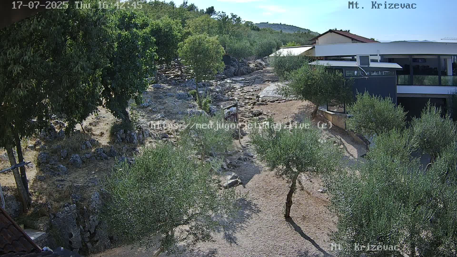 Medjugorje,  Mt. Krizevac Mount Walkway Live Cam - Bijakovici, Citluk, Herzegovina-Neretva, Federation of Bosnia and Herzegovina, Bosnia and Herzegovina