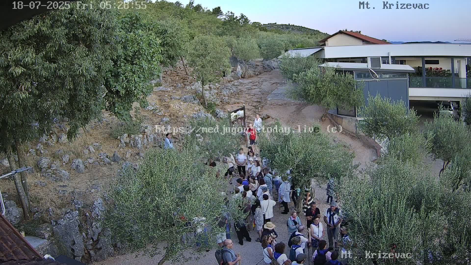 Medjugorje,  Mt. Krizevac Mount Walkway Live Cam - Bijakovici, Citluk, Herzegovina-Neretva, Federation of Bosnia and Herzegovina, Bosnia and Herzegovina
