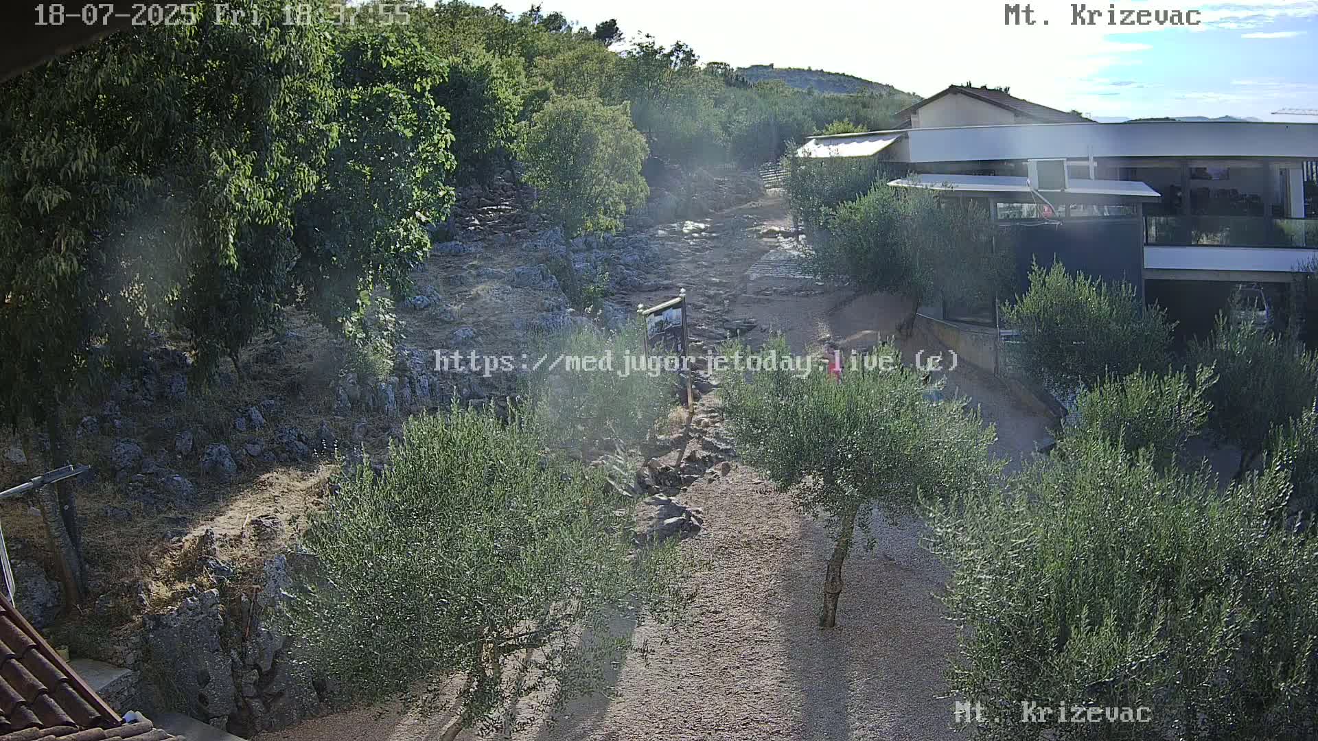 Medjugorje,  Mt. Krizevac Mount Walkway Live Cam - Bijakovici, Citluk, Herzegovina-Neretva, Federation of Bosnia and Herzegovina, Bosnia and Herzegovina