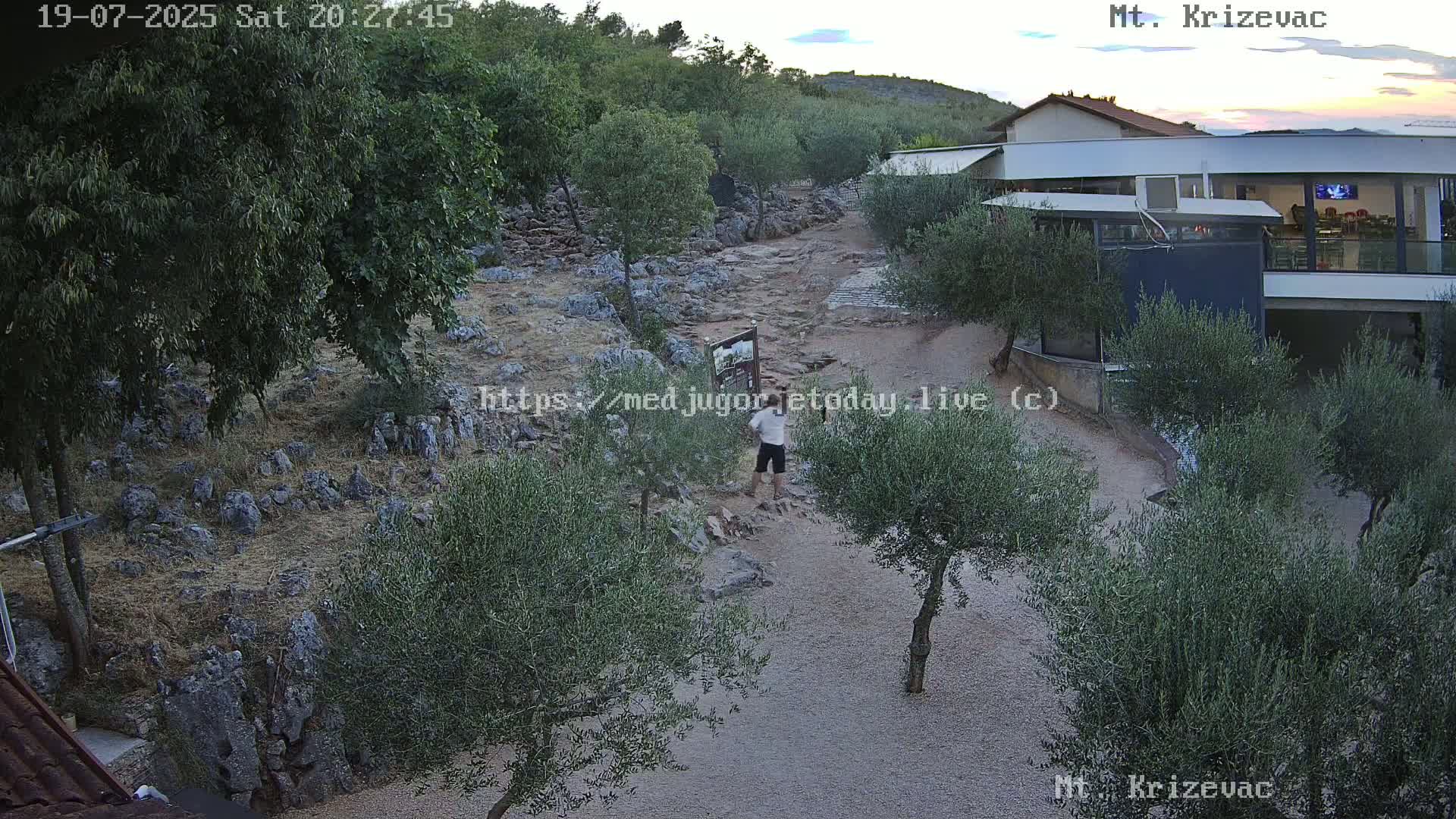 Medjugorje,  Mt. Krizevac Mount Walkway Live Cam - Bijakovici, Citluk, Herzegovina-Neretva, Federation of Bosnia and Herzegovina, Bosnia and Herzegovina