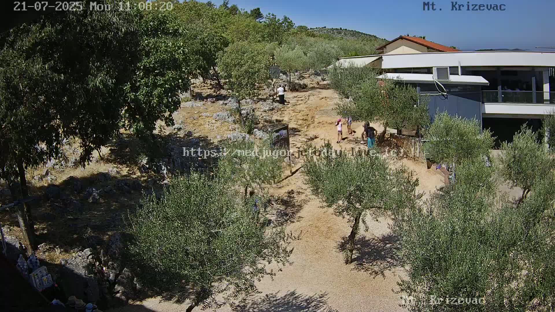 Medjugorje,  Mt. Krizevac Mount Walkway Live Cam - Bijakovici, Citluk, Herzegovina-Neretva, Federation of Bosnia and Herzegovina, Bosnia and Herzegovina