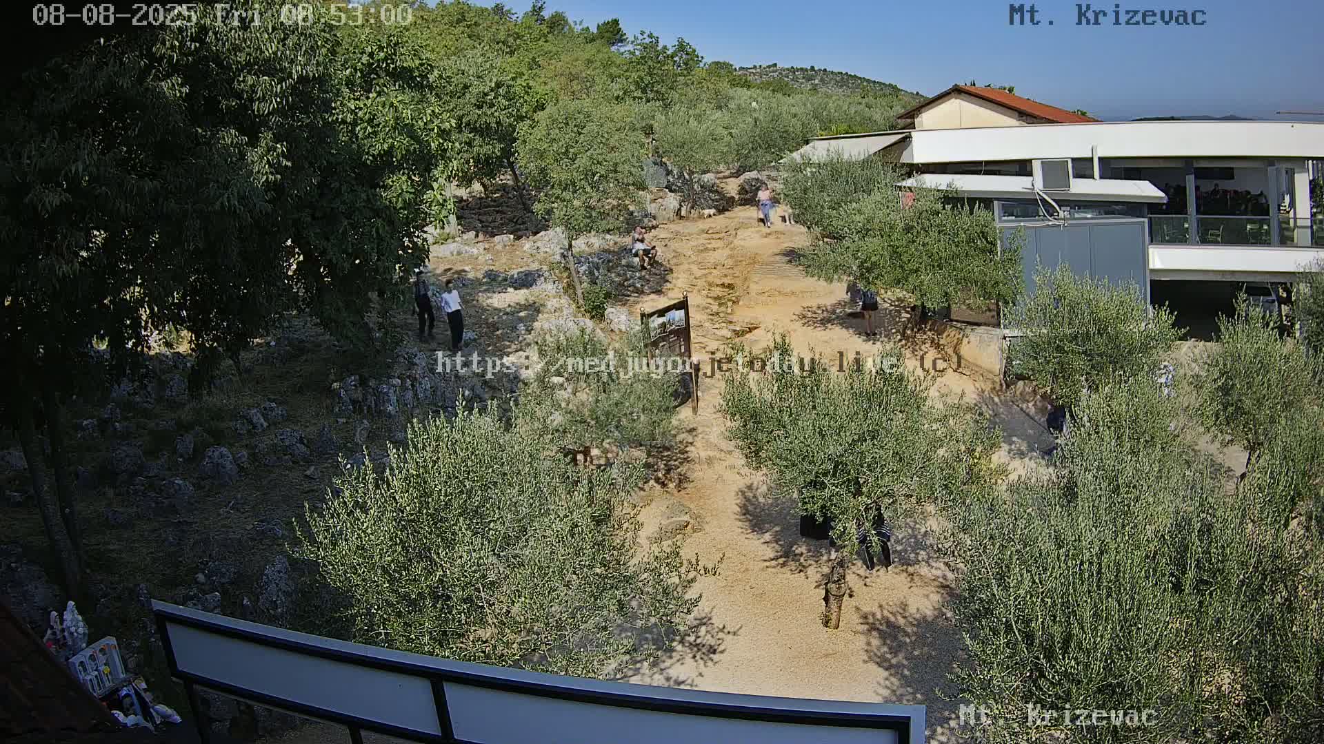 Medjugorje,  Mt. Krizevac Mount Walkway Live Cam - Bijakovici, Citluk, Herzegovina-Neretva, Federation of Bosnia and Herzegovina, Bosnia and Herzegovina