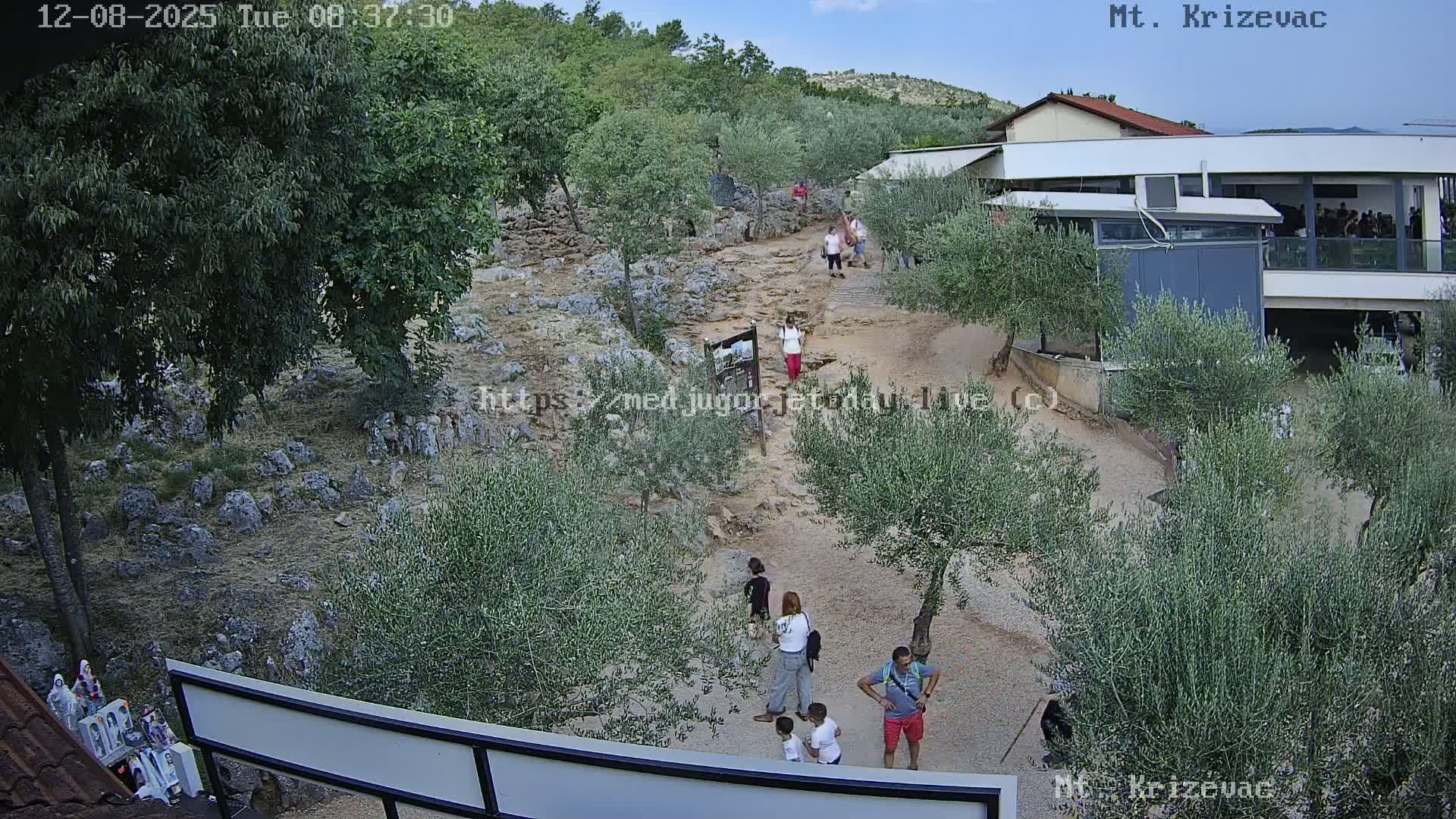 Medjugorje,  Mt. Krizevac Mount Walkway Live Cam - Bijakovici, Citluk, Herzegovina-Neretva, Federation of Bosnia and Herzegovina, Bosnia and Herzegovina