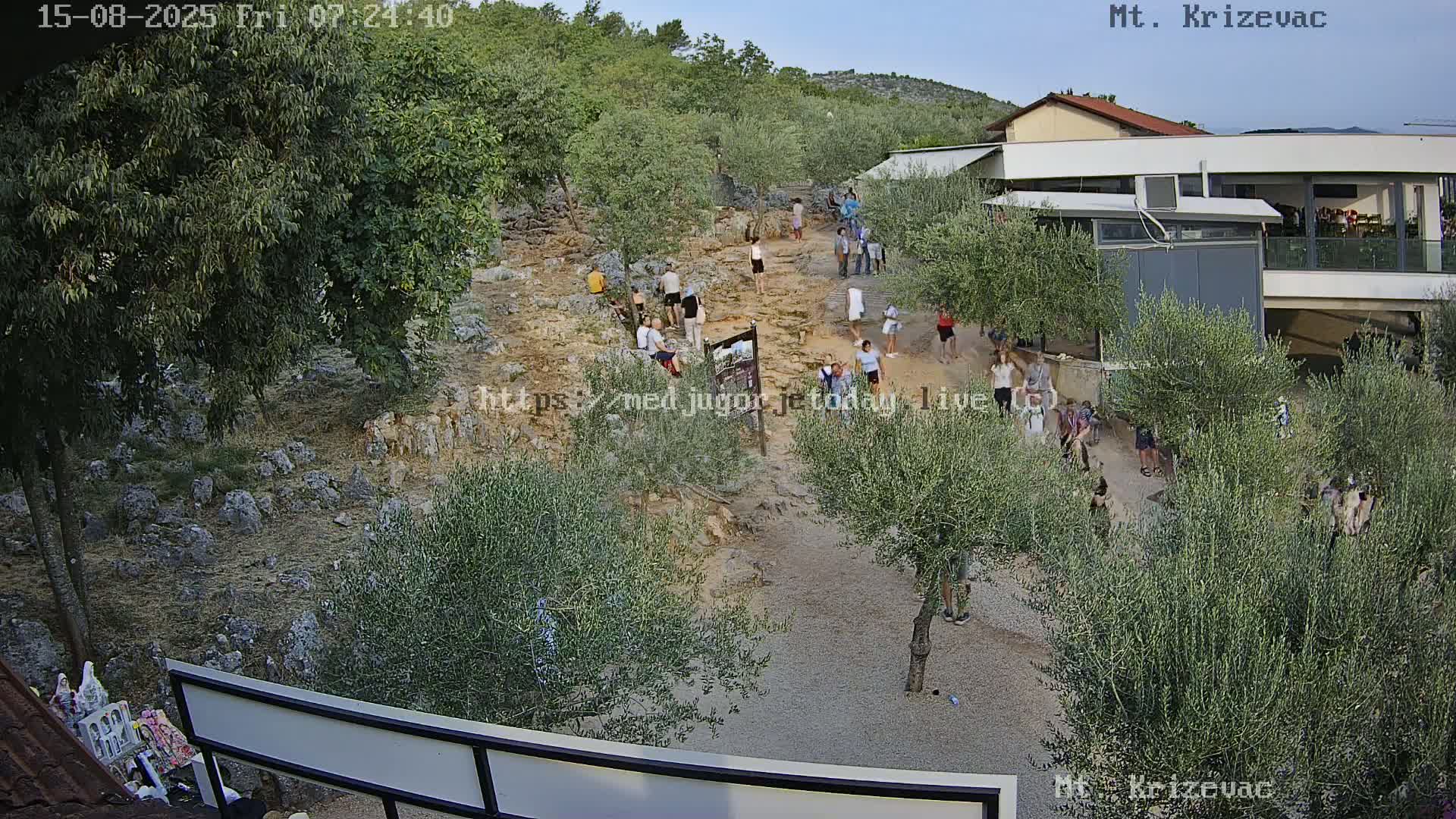 Medjugorje,  Mt. Krizevac Mount Walkway Live Cam - Bijakovici, Citluk, Herzegovina-Neretva, Federation of Bosnia and Herzegovina, Bosnia and Herzegovina