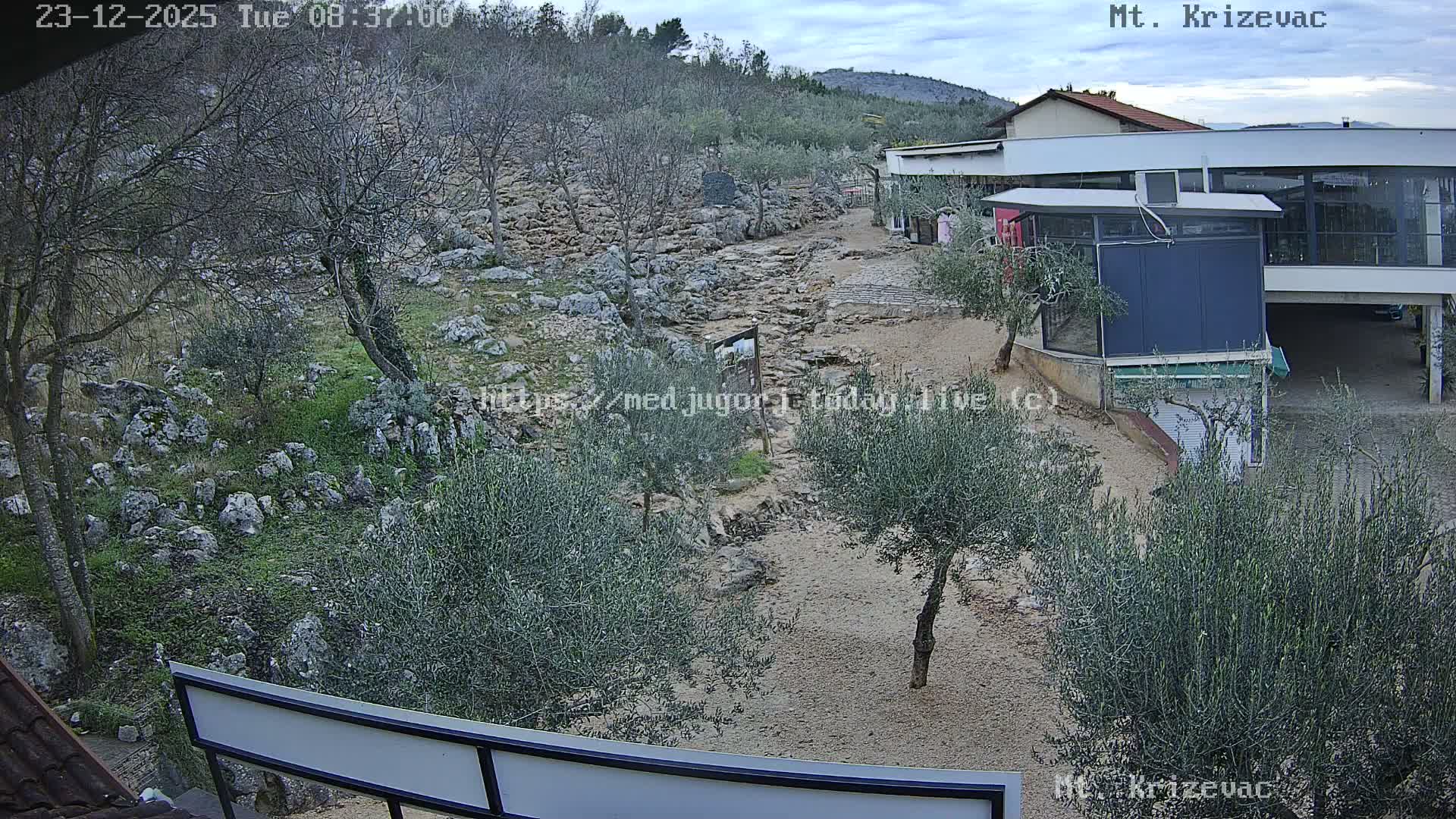 Medjugorje,  Mt. Krizevac Mount Walkway Live Cam - Bijakovici, Citluk, Herzegovina-Neretva, Federation of Bosnia and Herzegovina, Bosnia and Herzegovina