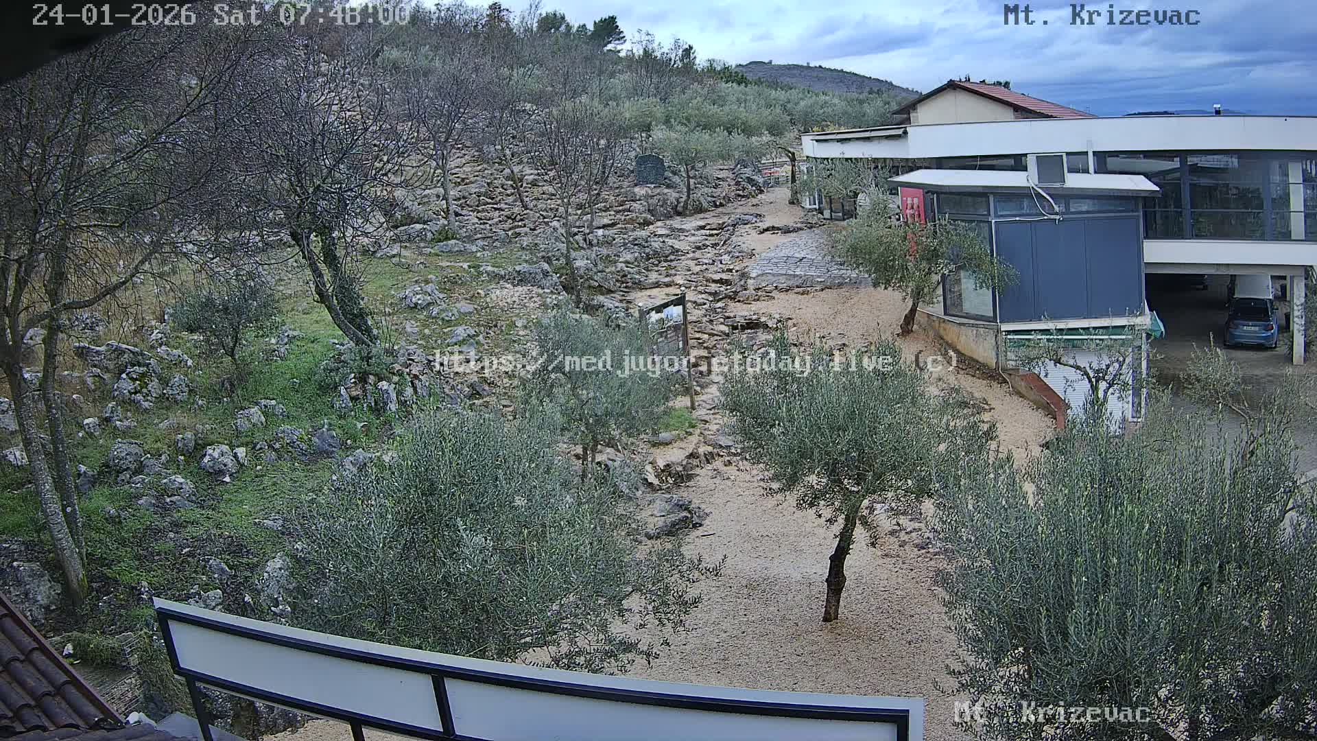 Medjugorje,  Mt. Krizevac Mount Walkway Live Cam - Bijakovici, Citluk, Herzegovina-Neretva, Federation of Bosnia and Herzegovina, Bosnia and Herzegovina