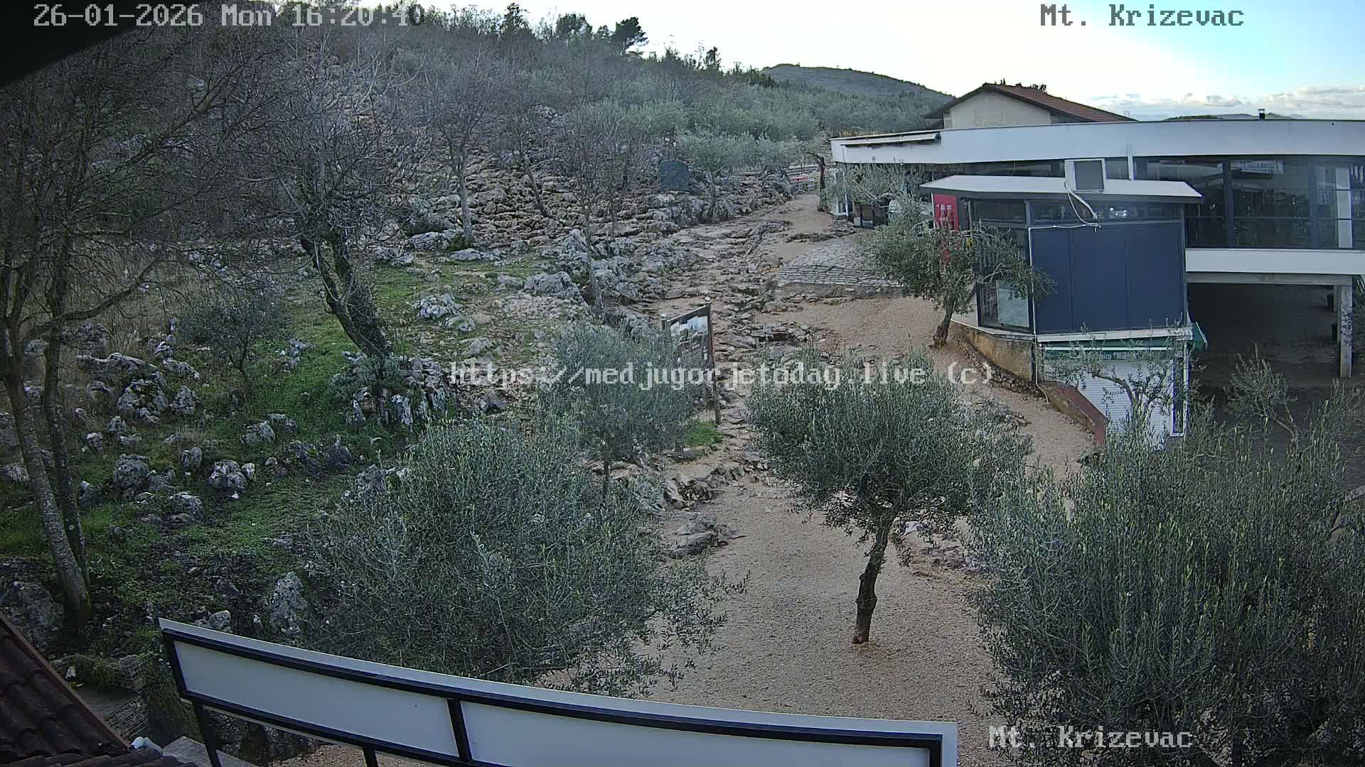 Medjugorje,  Mt. Krizevac Mount Walkway Live Cam - Bijakovici, Citluk, Herzegovina-Neretva, Federation of Bosnia and Herzegovina, Bosnia and Herzegovina