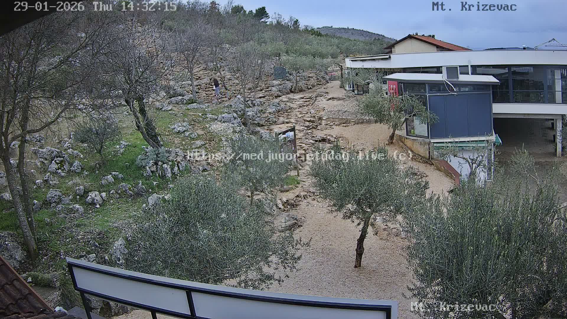 Medjugorje,  Mt. Krizevac Mount Walkway Live Cam - Bijakovici, Citluk, Herzegovina-Neretva, Federation of Bosnia and Herzegovina, Bosnia and Herzegovina