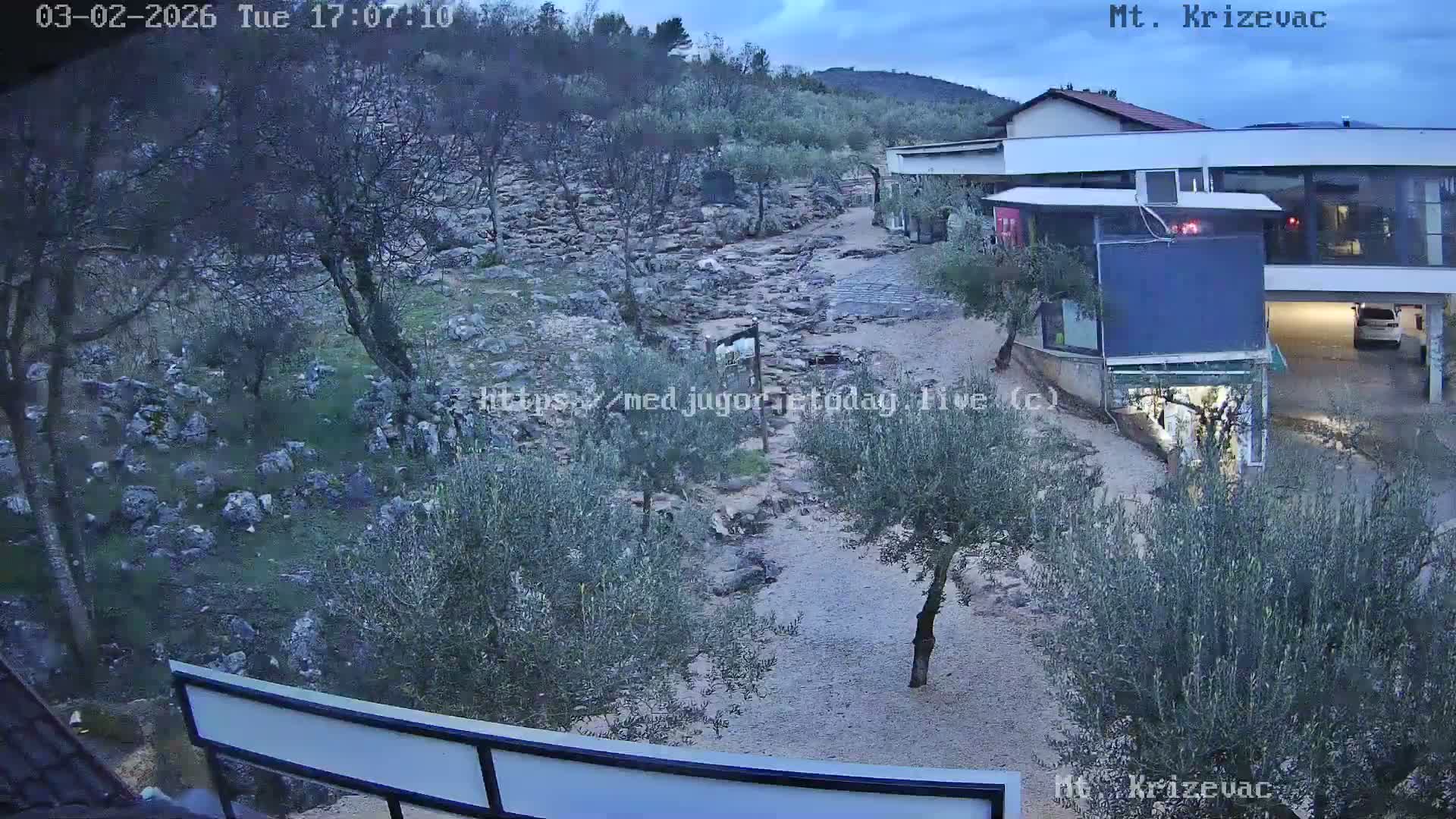 Medjugorje,  Mt. Krizevac Mount Walkway Live Cam - Bijakovici, Citluk, Herzegovina-Neretva, Federation of Bosnia and Herzegovina, Bosnia and Herzegovina