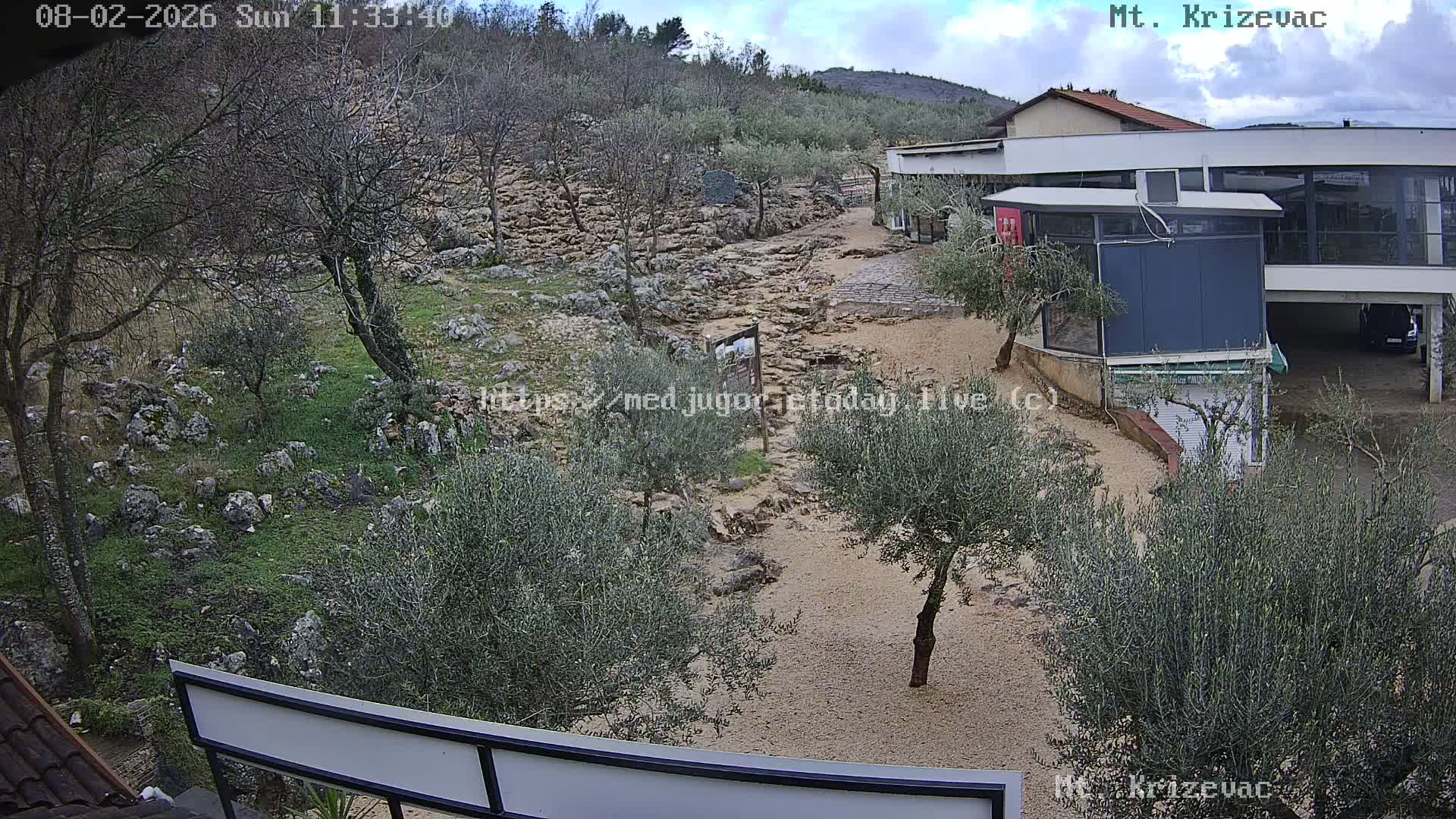 Medjugorje,  Mt. Krizevac Mount Walkway Live Cam - Bijakovici, Citluk, Herzegovina-Neretva, Federation of Bosnia and Herzegovina, Bosnia and Herzegovina