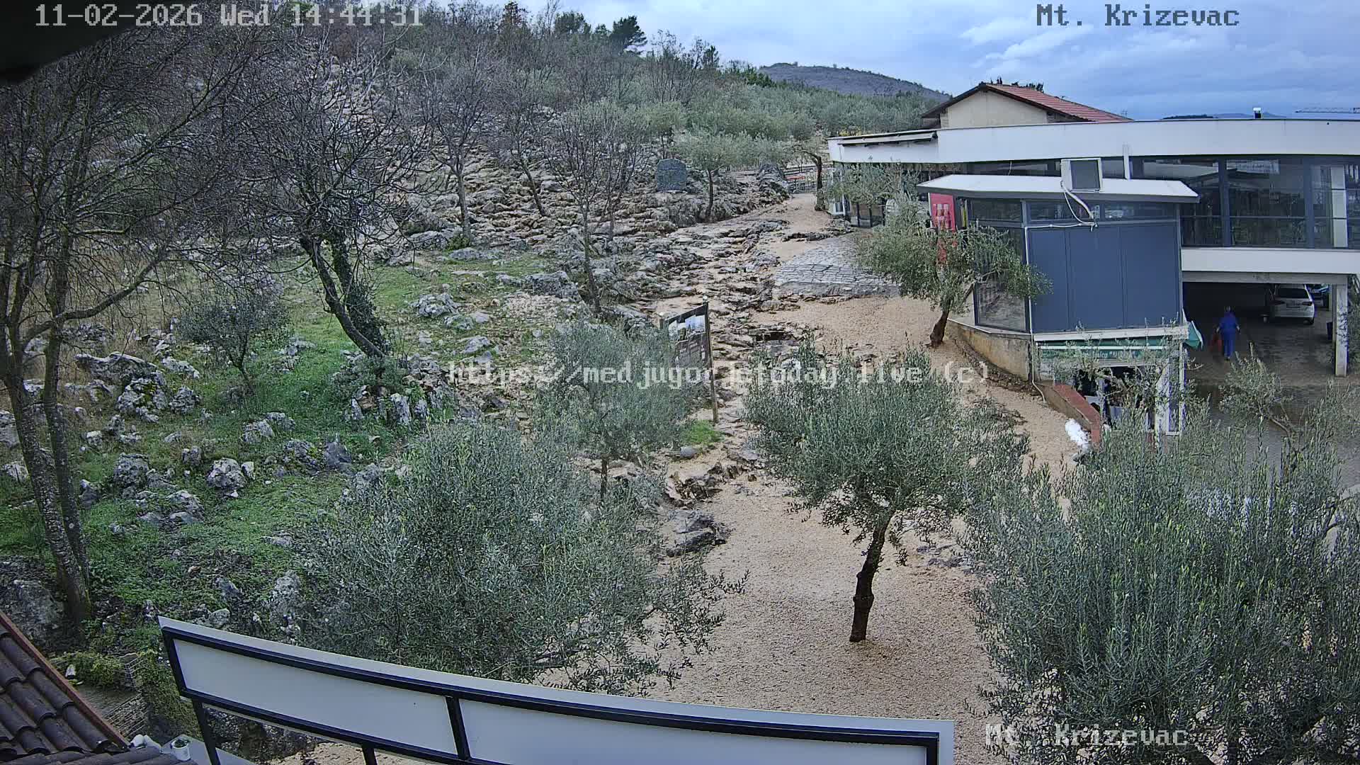 Medjugorje,  Mt. Krizevac Mount Walkway Live Cam - Bijakovici, Citluk, Herzegovina-Neretva, Federation of Bosnia and Herzegovina, Bosnia and Herzegovina