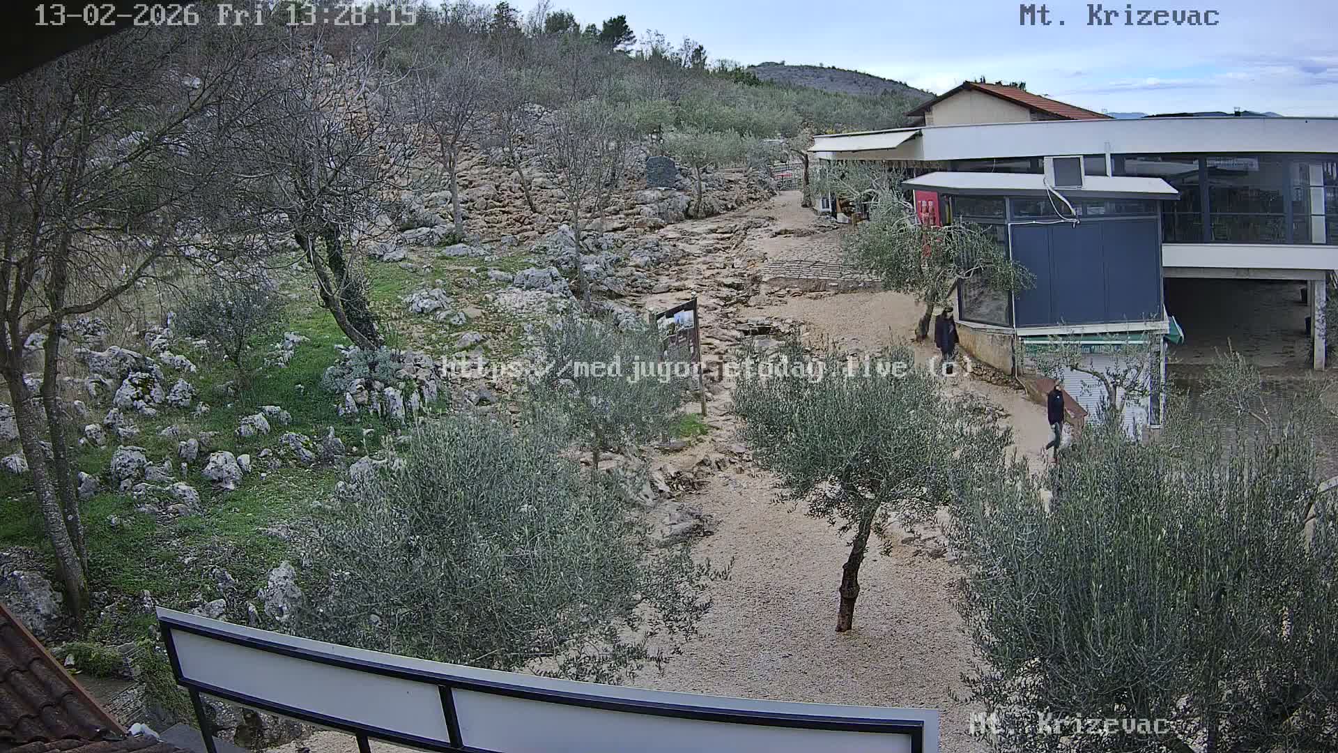 Medjugorje,  Mt. Krizevac Mount Walkway Live Cam - Bijakovici, Citluk, Herzegovina-Neretva, Federation of Bosnia and Herzegovina, Bosnia and Herzegovina