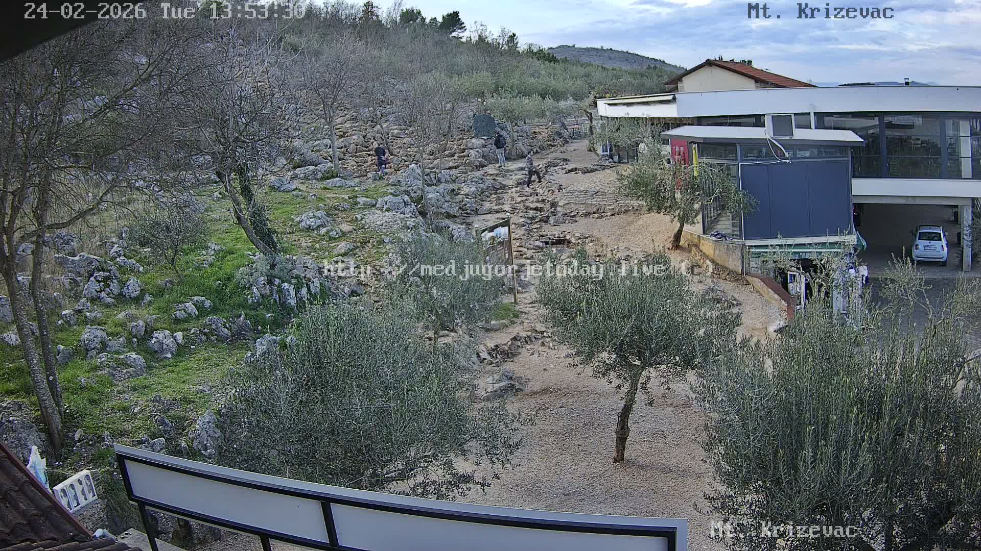 Medjugorje,  Mt. Krizevac Mount Walkway Live Cam - Bijakovici, Citluk, Herzegovina-Neretva, Federation of Bosnia and Herzegovina, Bosnia and Herzegovina