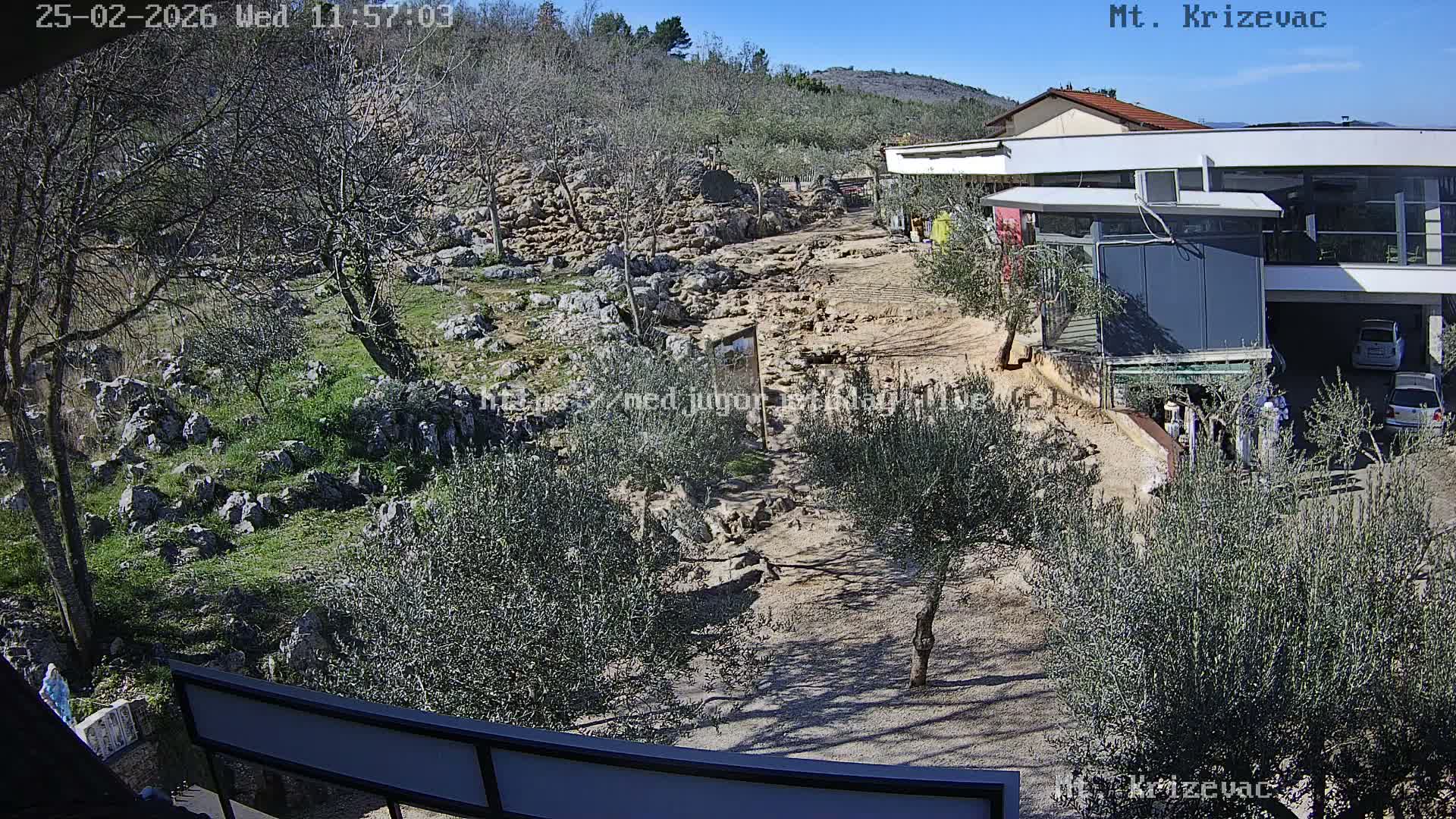 Medjugorje,  Mt. Krizevac Mount Walkway Live Cam - Bijakovici, Citluk, Herzegovina-Neretva, Federation of Bosnia and Herzegovina, Bosnia and Herzegovina