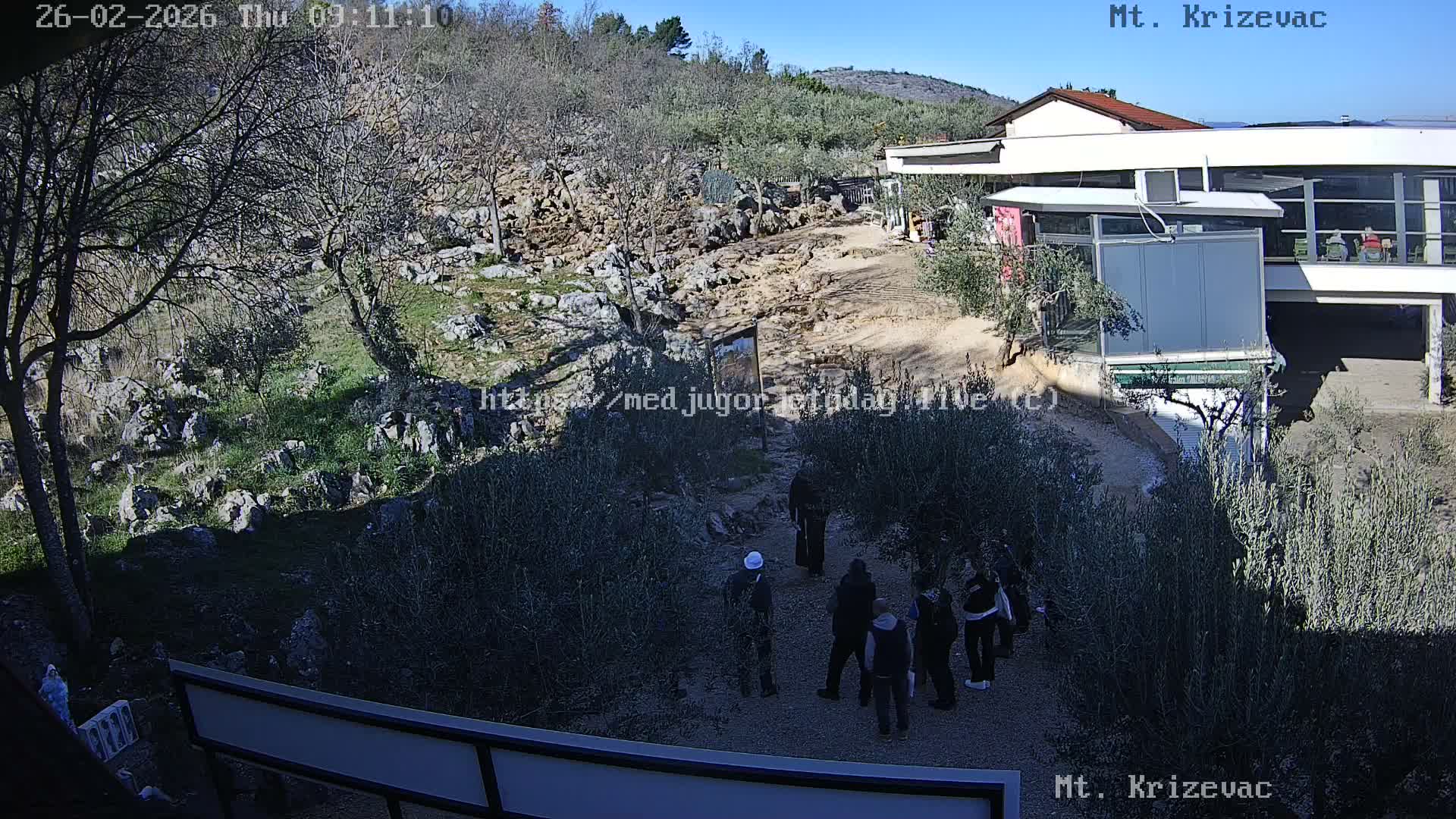 Medjugorje,  Mt. Krizevac Mount Walkway Live Cam - Bijakovici, Citluk, Herzegovina-Neretva, Federation of Bosnia and Herzegovina, Bosnia and Herzegovina