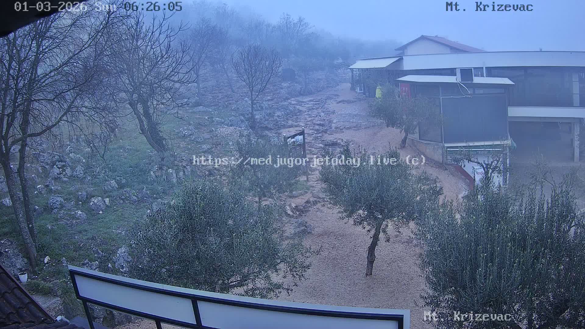 Medjugorje,  Mt. Krizevac Mount Walkway Live Cam - Bijakovici, Citluk, Herzegovina-Neretva, Federation of Bosnia and Herzegovina, Bosnia and Herzegovina