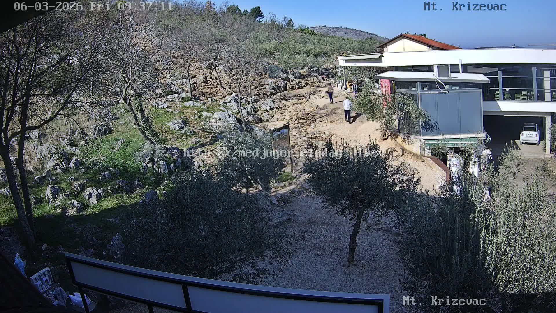 Medjugorje,  Mt. Krizevac Mount Walkway Live Cam - Bijakovici, Citluk, Herzegovina-Neretva, Federation of Bosnia and Herzegovina, Bosnia and Herzegovina