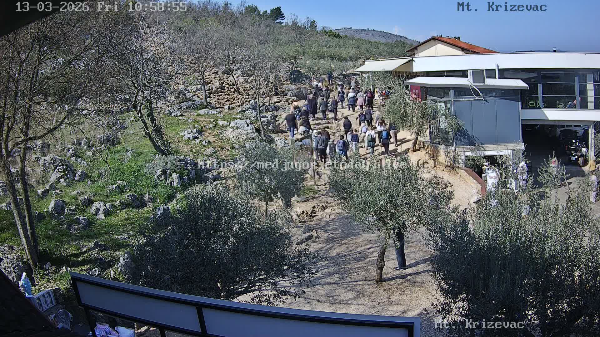 Medjugorje,  Mt. Krizevac Mount Walkway Live Cam - Bijakovici, Citluk, Herzegovina-Neretva, Federation of Bosnia and Herzegovina, Bosnia and Herzegovina
