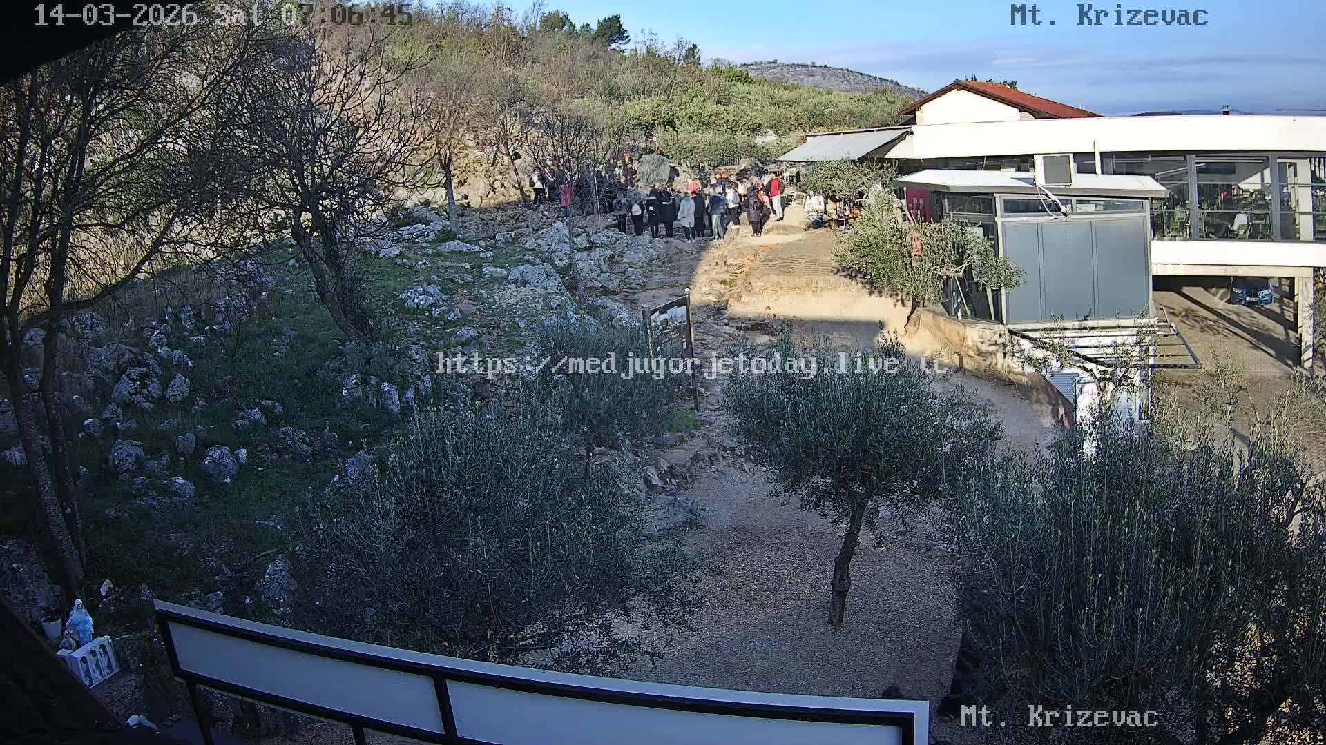 Medjugorje,  Mt. Krizevac Mount Walkway Live Cam - Bijakovici, Citluk, Herzegovina-Neretva, Federation of Bosnia and Herzegovina, Bosnia and Herzegovina