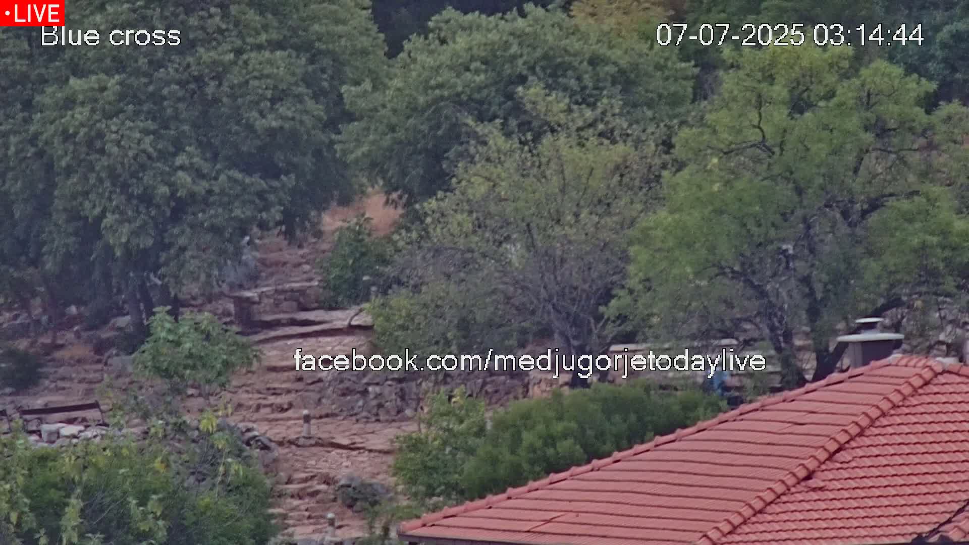 Medugorje, The Blue Cross Live Cam - Bijakovici, Citluk, Herzegovina-Neretva, Federation of Bosnia and Herzegovina, Bosnia and Herzegovina