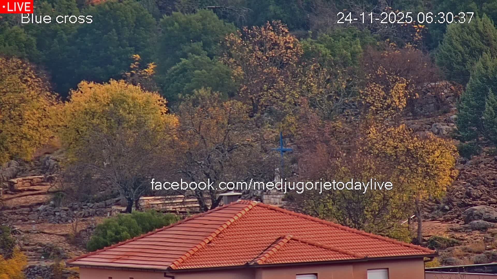 Medugorje, The Blue Cross Live Cam - Bijakovici, Citluk, Herzegovina-Neretva, Federation of Bosnia and Herzegovina, Bosnia and Herzegovina