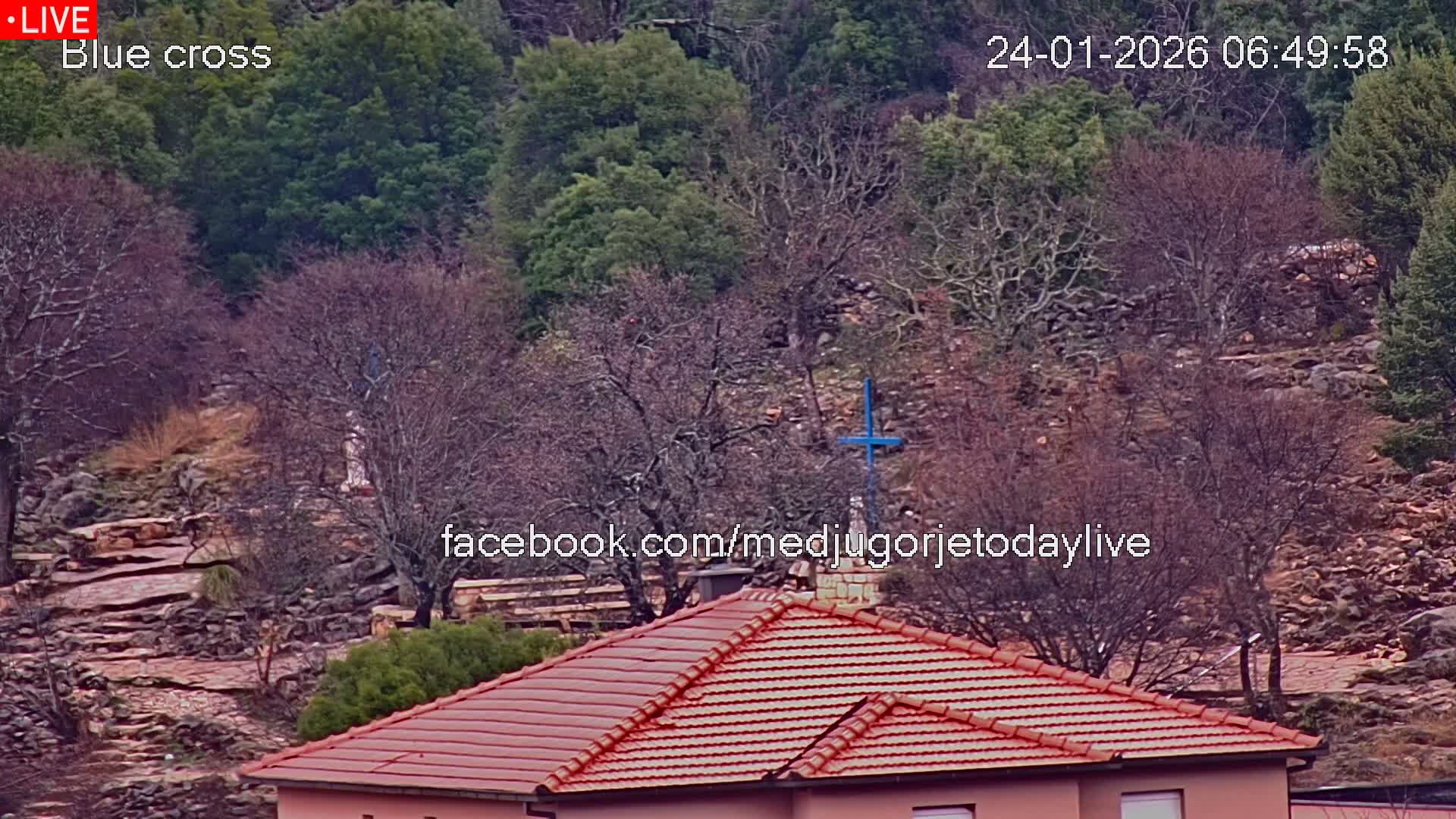 Medugorje, The Blue Cross Live Cam - Bijakovici, Citluk, Herzegovina-Neretva, Federation of Bosnia and Herzegovina, Bosnia and Herzegovina