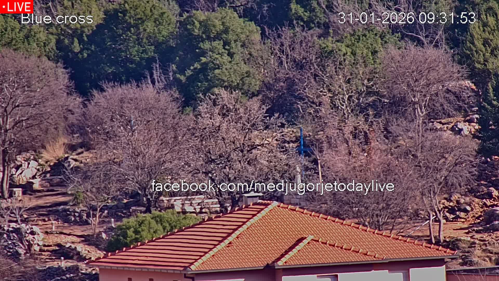 Medugorje, The Blue Cross Live Cam - Bijakovici, Citluk, Herzegovina-Neretva, Federation of Bosnia and Herzegovina, Bosnia and Herzegovina