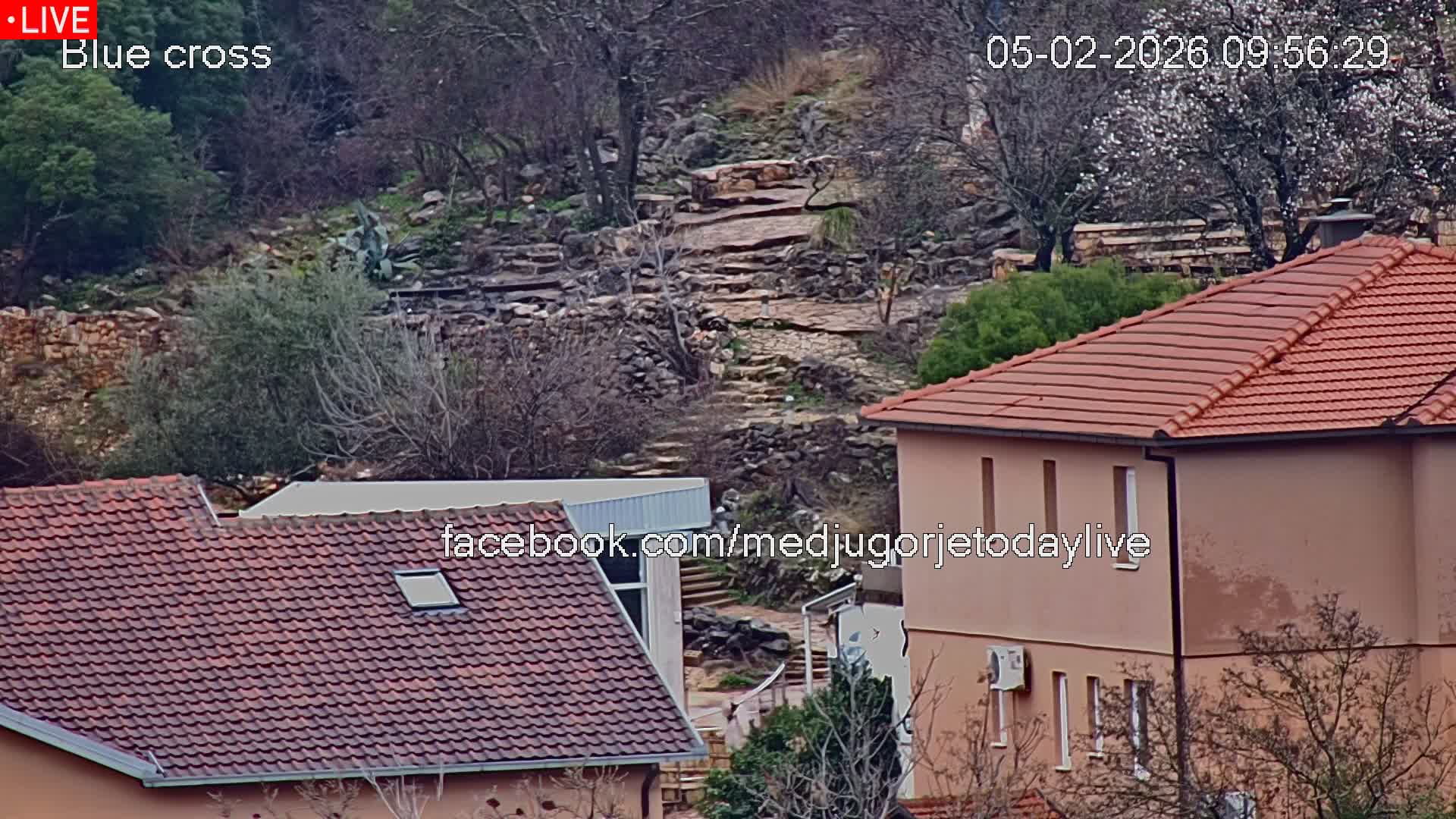 Medugorje, The Blue Cross Live Cam - Bijakovici, Citluk, Herzegovina-Neretva, Federation of Bosnia and Herzegovina, Bosnia and Herzegovina