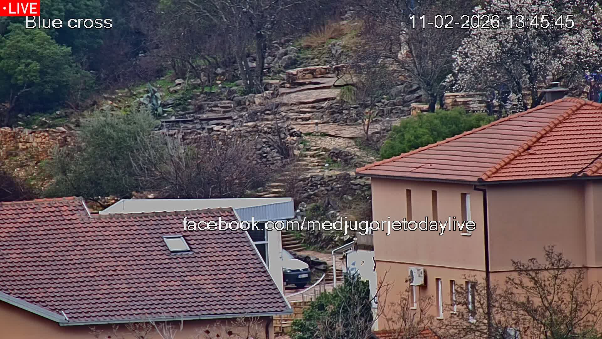 Medugorje, The Blue Cross Live Cam - Bijakovici, Citluk, Herzegovina-Neretva, Federation of Bosnia and Herzegovina, Bosnia and Herzegovina