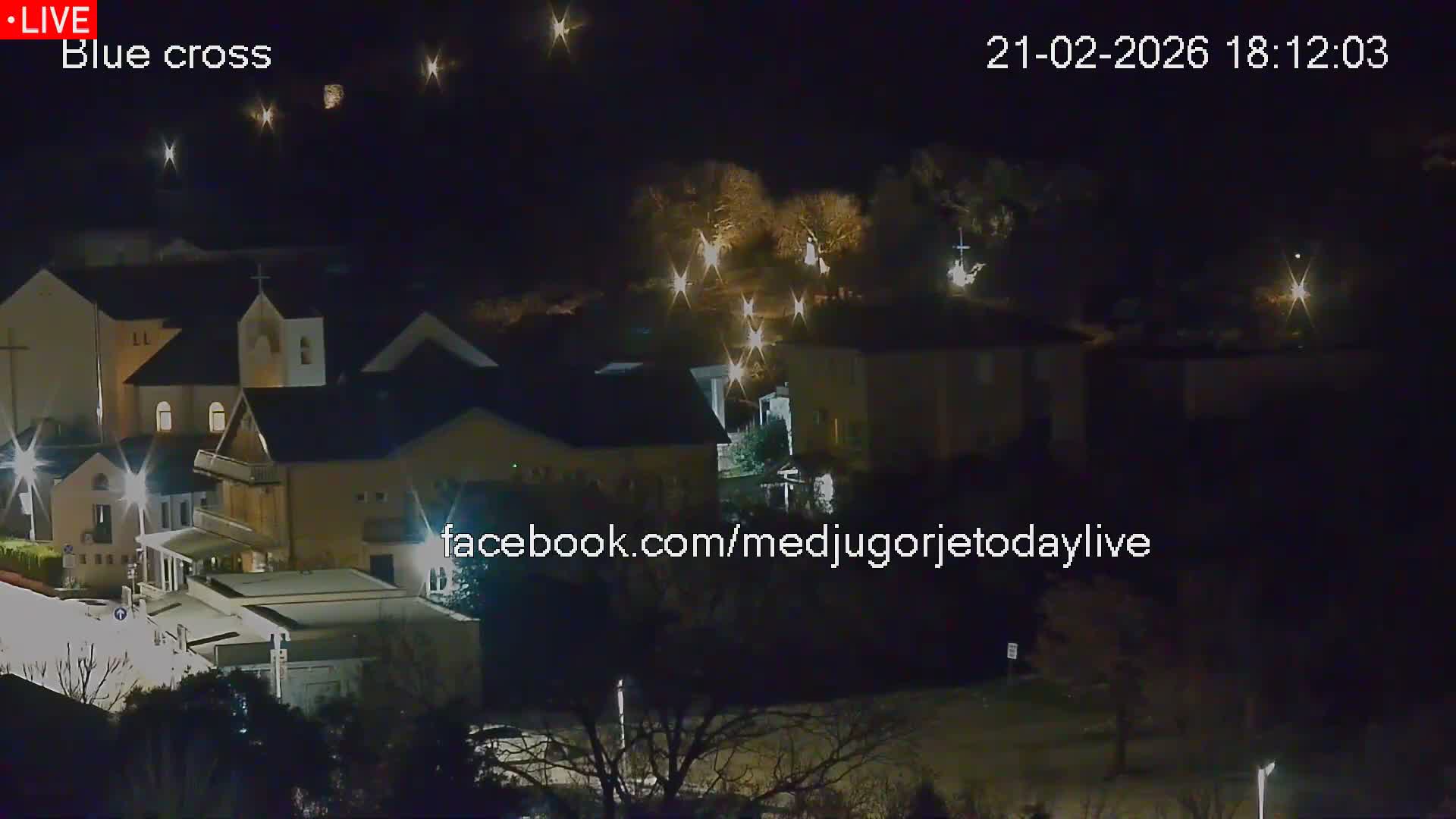 Medugorje, The Blue Cross Live Cam - Bijakovici, Citluk, Herzegovina-Neretva, Federation of Bosnia and Herzegovina, Bosnia and Herzegovina