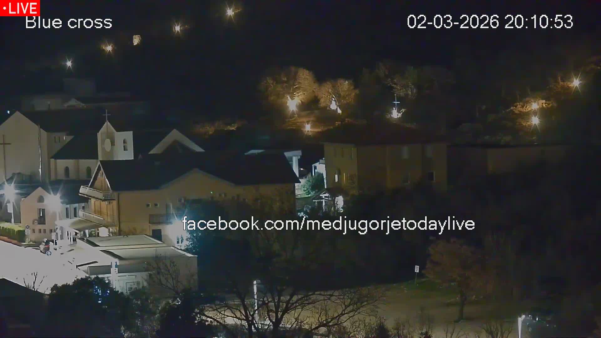 Medugorje, The Blue Cross Live Cam - Bijakovici, Citluk, Herzegovina-Neretva, Federation of Bosnia and Herzegovina, Bosnia and Herzegovina
