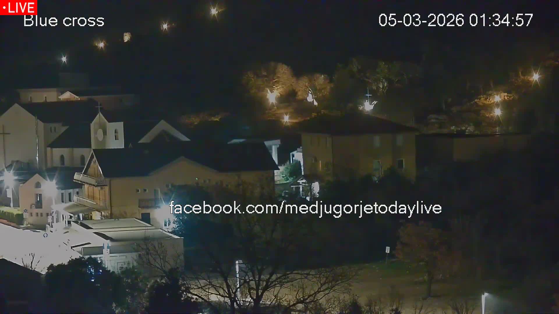 Medugorje, The Blue Cross Live Cam - Bijakovici, Citluk, Herzegovina-Neretva, Federation of Bosnia and Herzegovina, Bosnia and Herzegovina