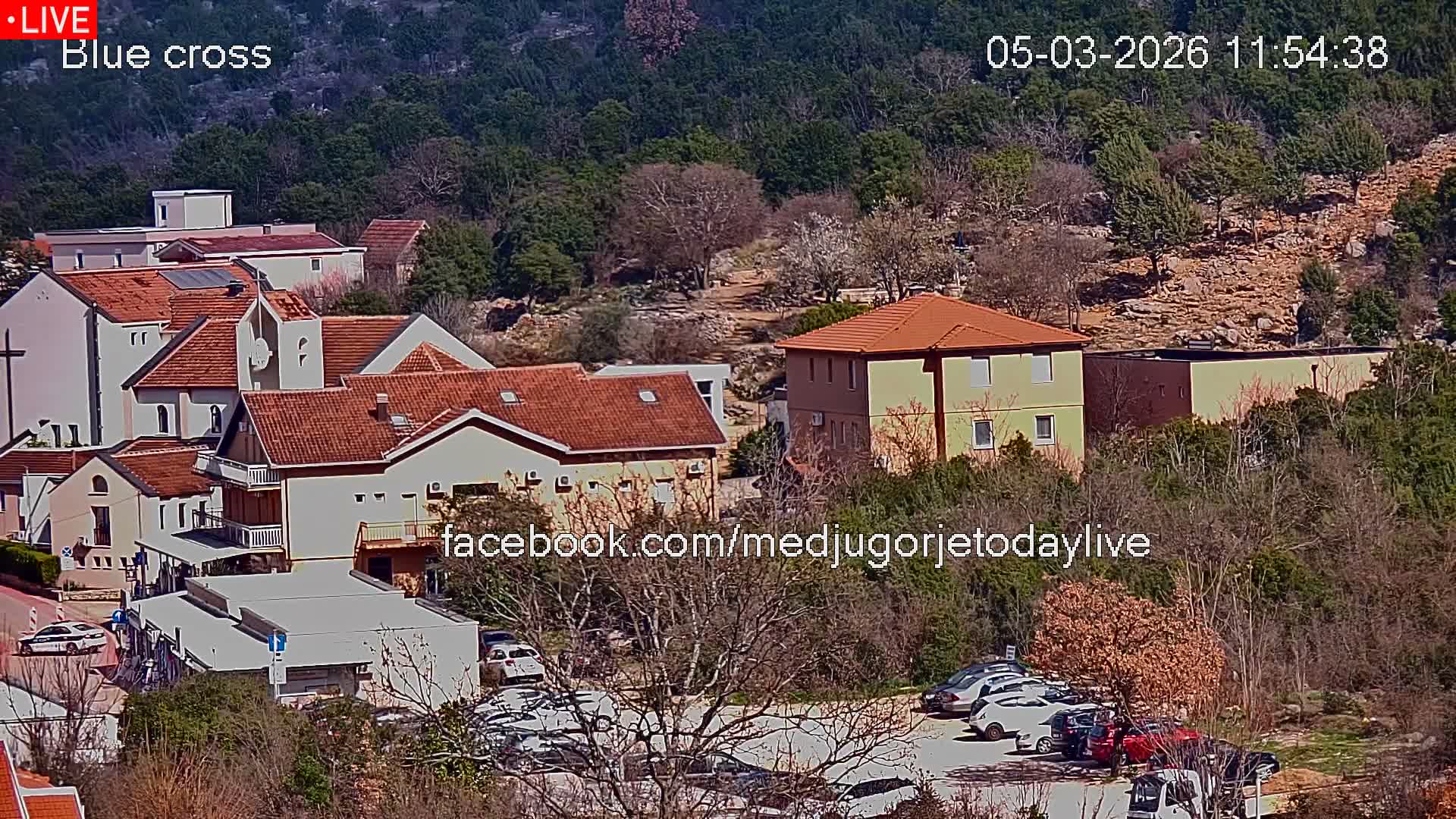 Medugorje, The Blue Cross Live Cam - Bijakovici, Citluk, Herzegovina-Neretva, Federation of Bosnia and Herzegovina, Bosnia and Herzegovina