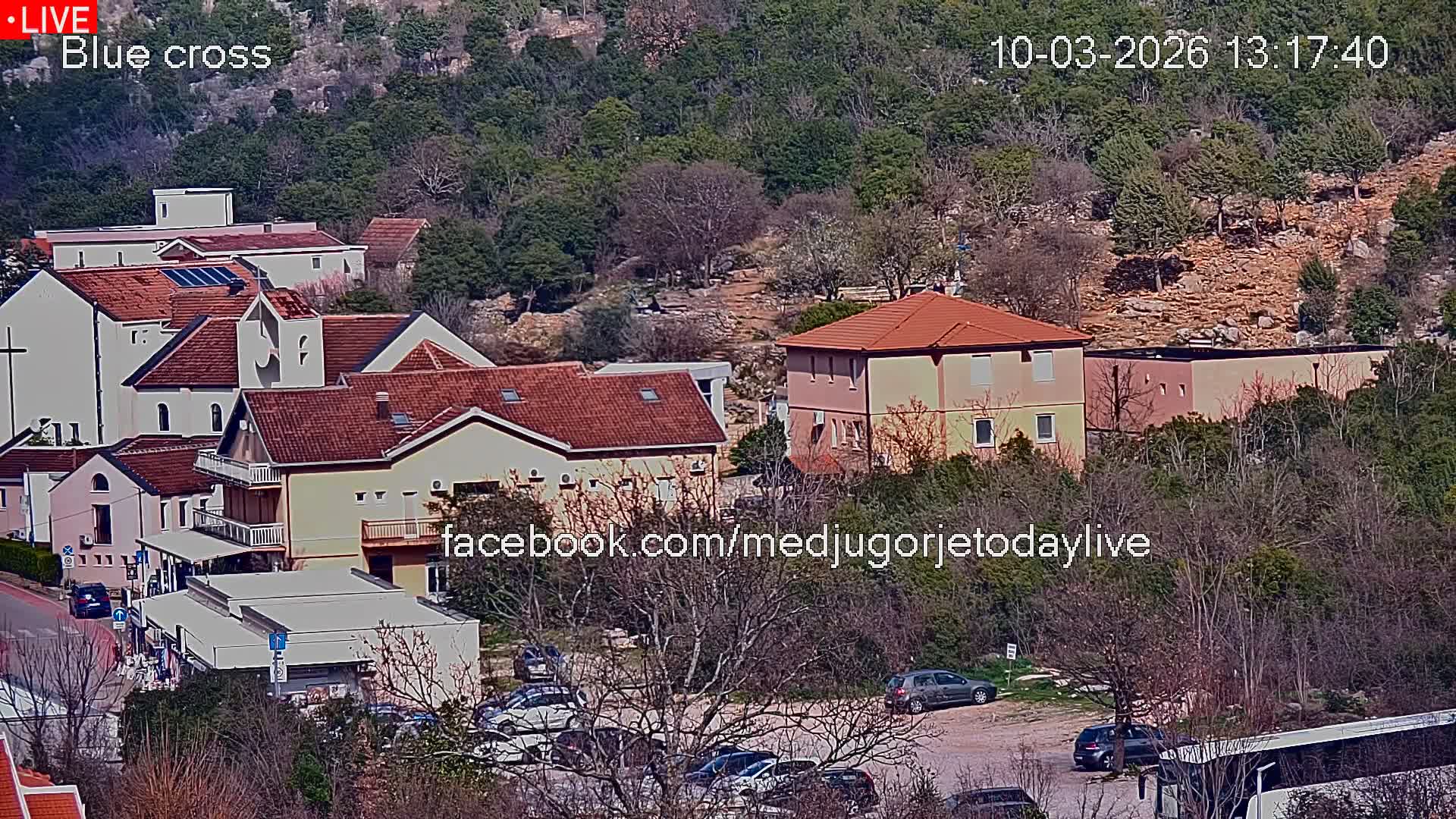 Medugorje, The Blue Cross Live Cam - Bijakovici, Citluk, Herzegovina-Neretva, Federation of Bosnia and Herzegovina, Bosnia and Herzegovina