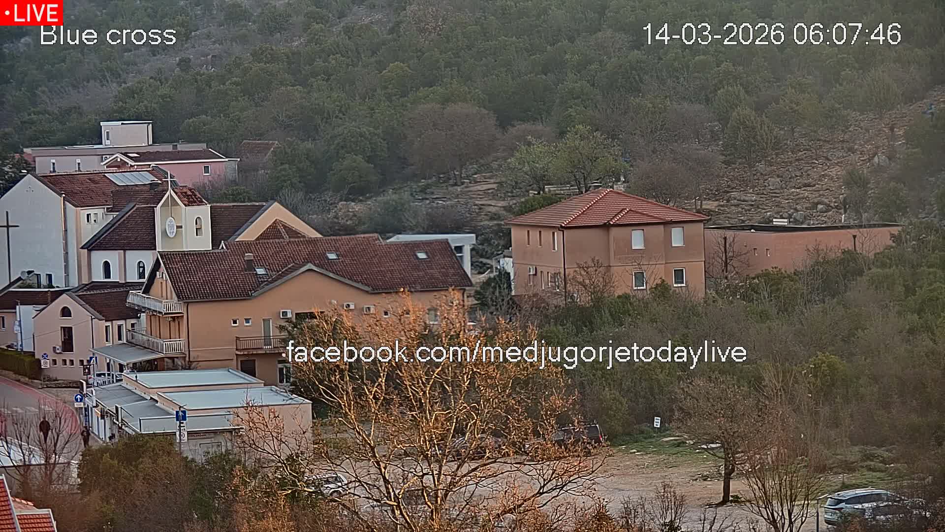 Medugorje, The Blue Cross Live Cam - Bijakovici, Citluk, Herzegovina-Neretva, Federation of Bosnia and Herzegovina, Bosnia and Herzegovina