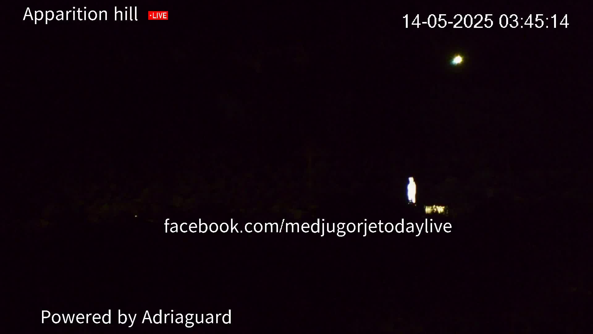 Medjugorje, Apparition Hill Prayer Area Live Cam - Bijakovici, Citluk, Herzegovina-Neretva, Federation of Bosnia and Herzegovina, Bosnia and Herzegovina