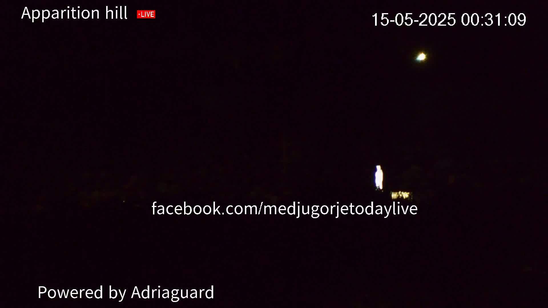 Medjugorje, Apparition Hill Prayer Area Live Cam - Bijakovici, Citluk, Herzegovina-Neretva, Federation of Bosnia and Herzegovina, Bosnia and Herzegovina