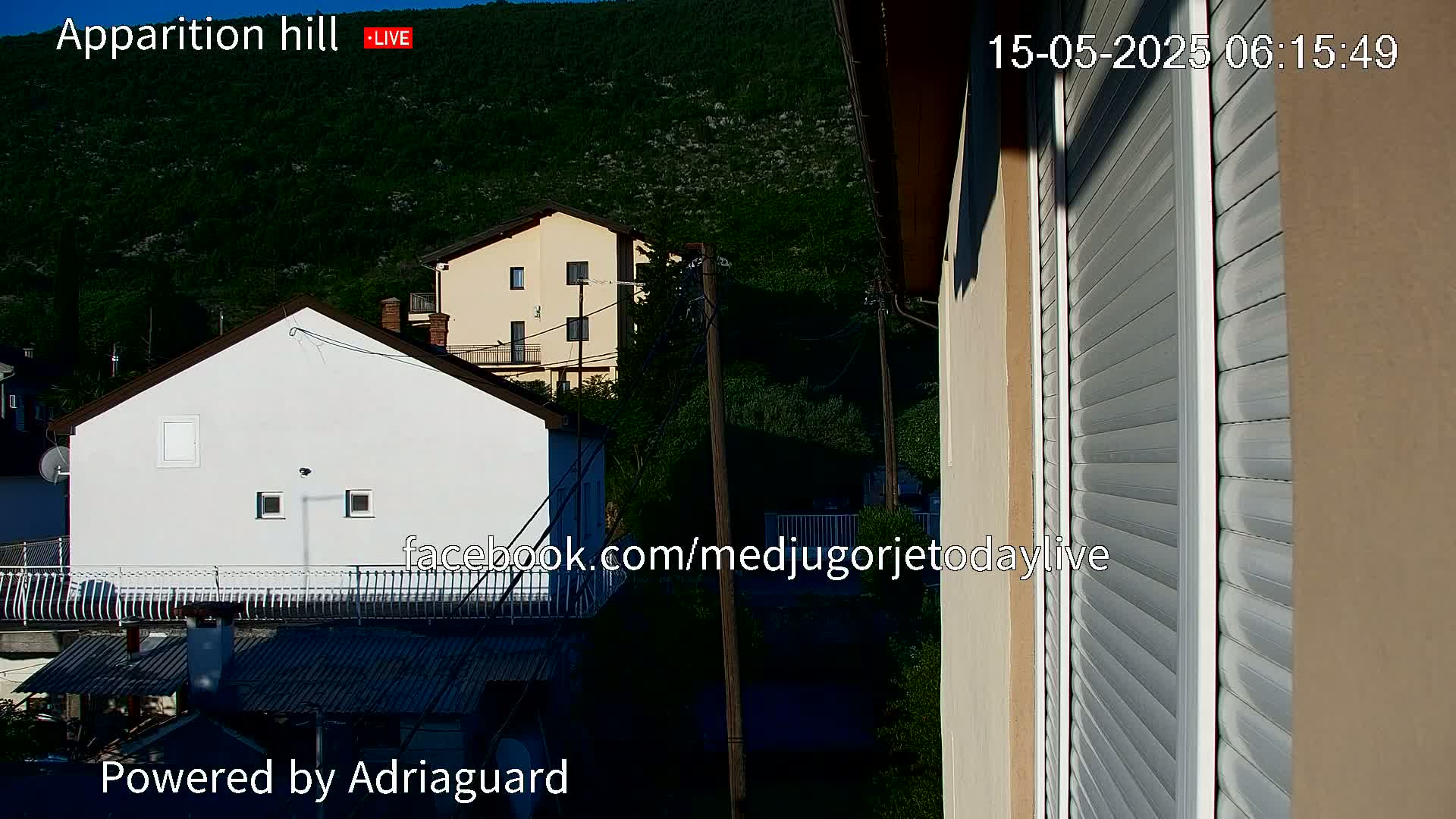 Medjugorje, Apparition Hill Prayer Area Live Cam - Bijakovici, Citluk, Herzegovina-Neretva, Federation of Bosnia and Herzegovina, Bosnia and Herzegovina