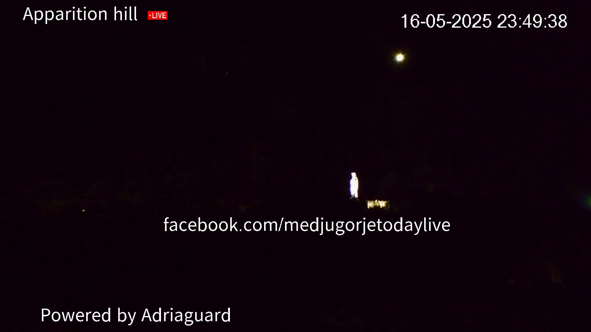 Medjugorje, Apparition Hill Prayer Area Live Cam - Bijakovici, Citluk, Herzegovina-Neretva, Federation of Bosnia and Herzegovina, Bosnia and Herzegovina