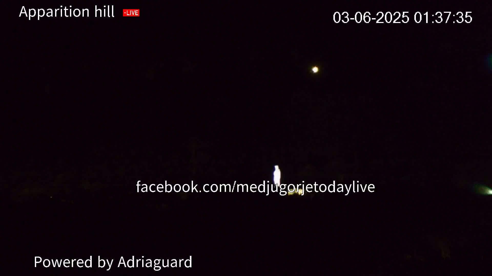 Medjugorje, Apparition Hill Prayer Area Live Cam - Bijakovici, Citluk, Herzegovina-Neretva, Federation of Bosnia and Herzegovina, Bosnia and Herzegovina